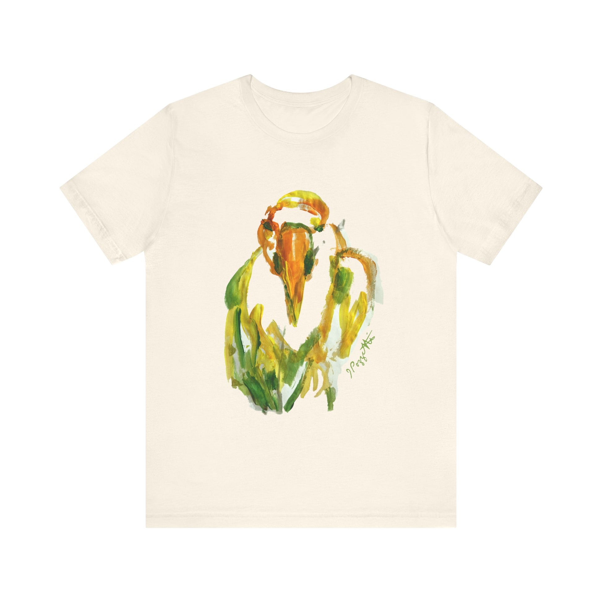 BIRD Watercolor Painting on T Shirt