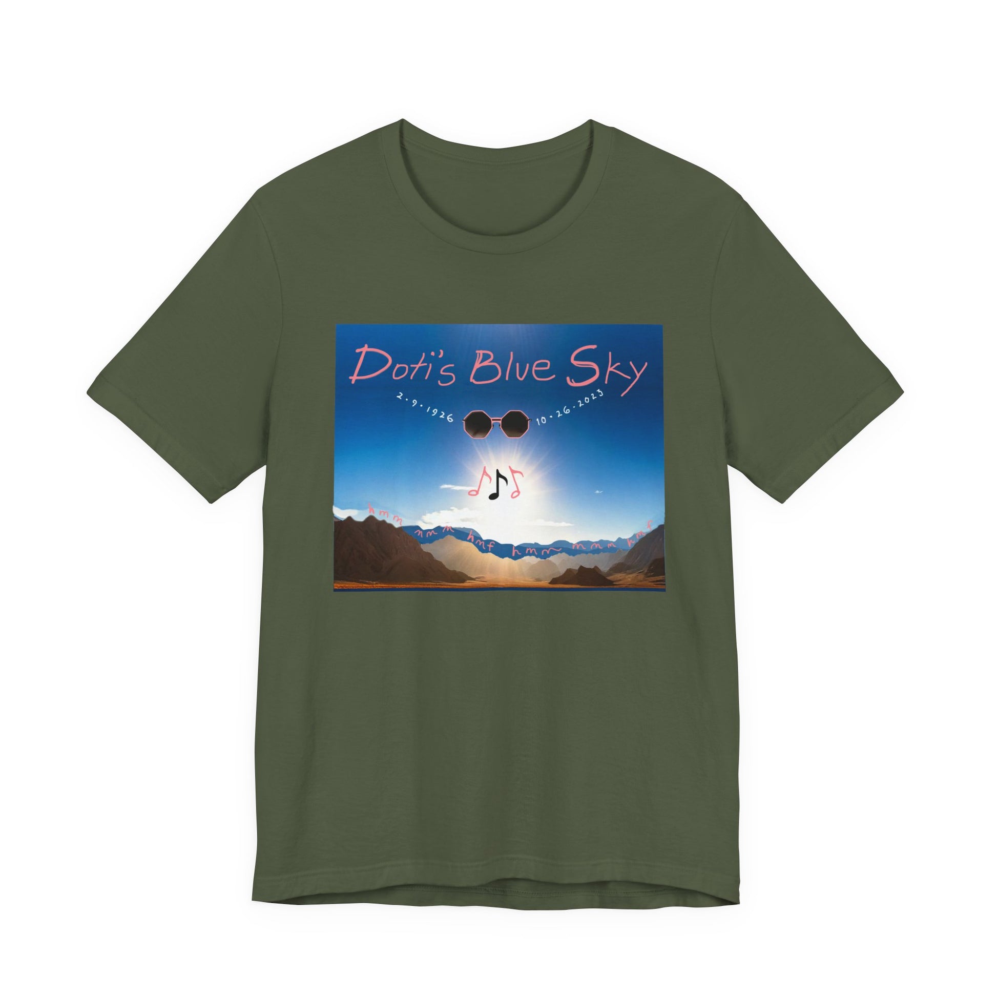 Doti's Blue Sky Commemorative Unisex T Shirt