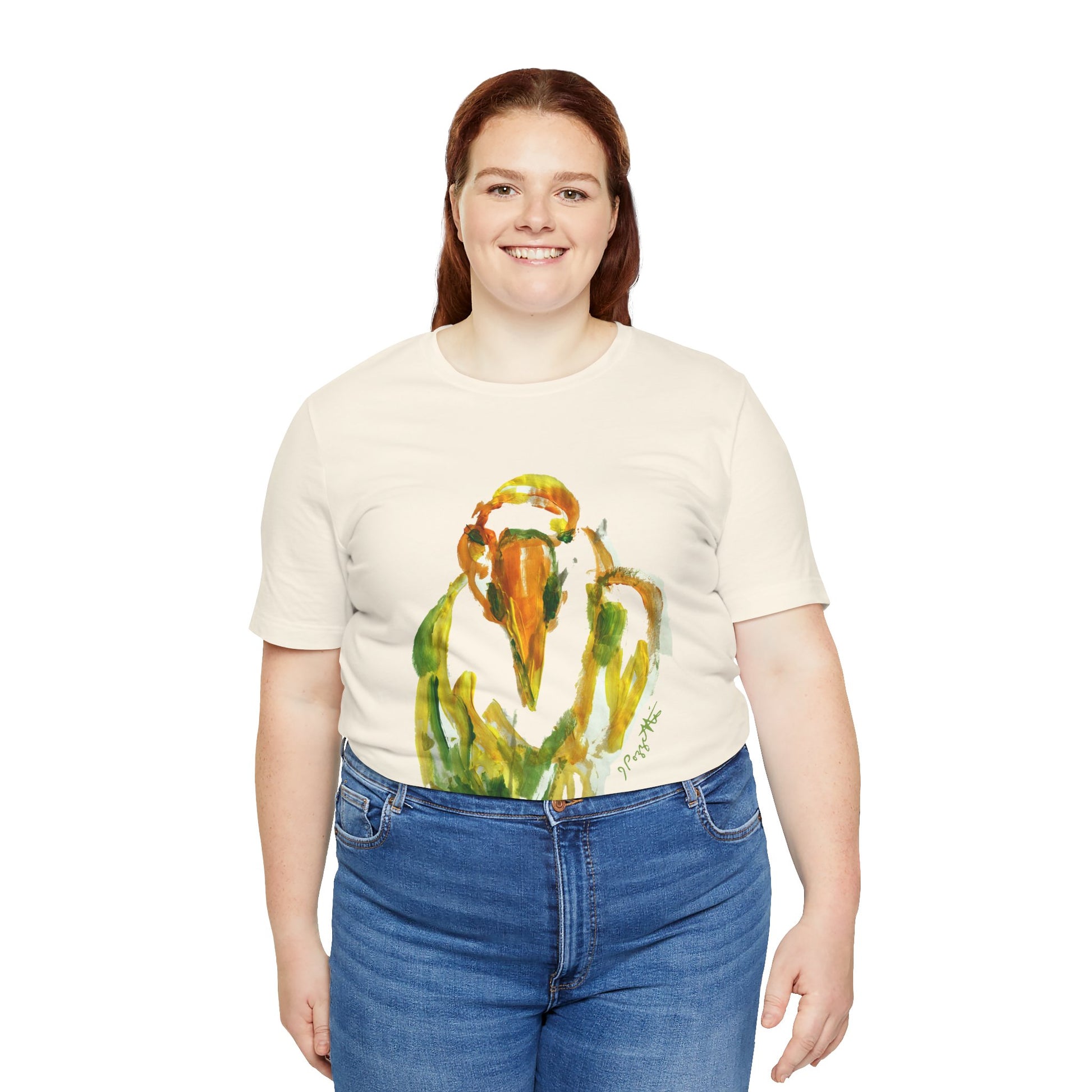 BIRD Watercolor Painting on T Shirt