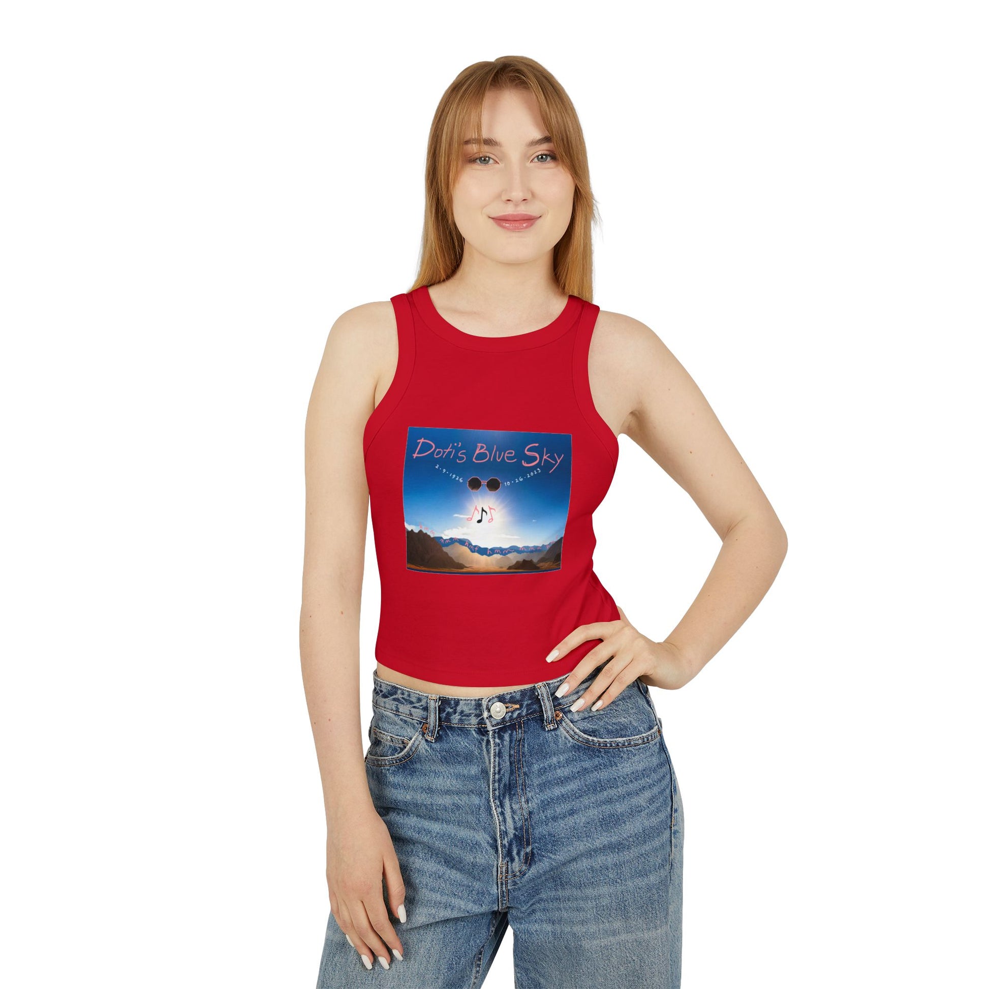 Doti's Blue Sky Racerback Tank Top