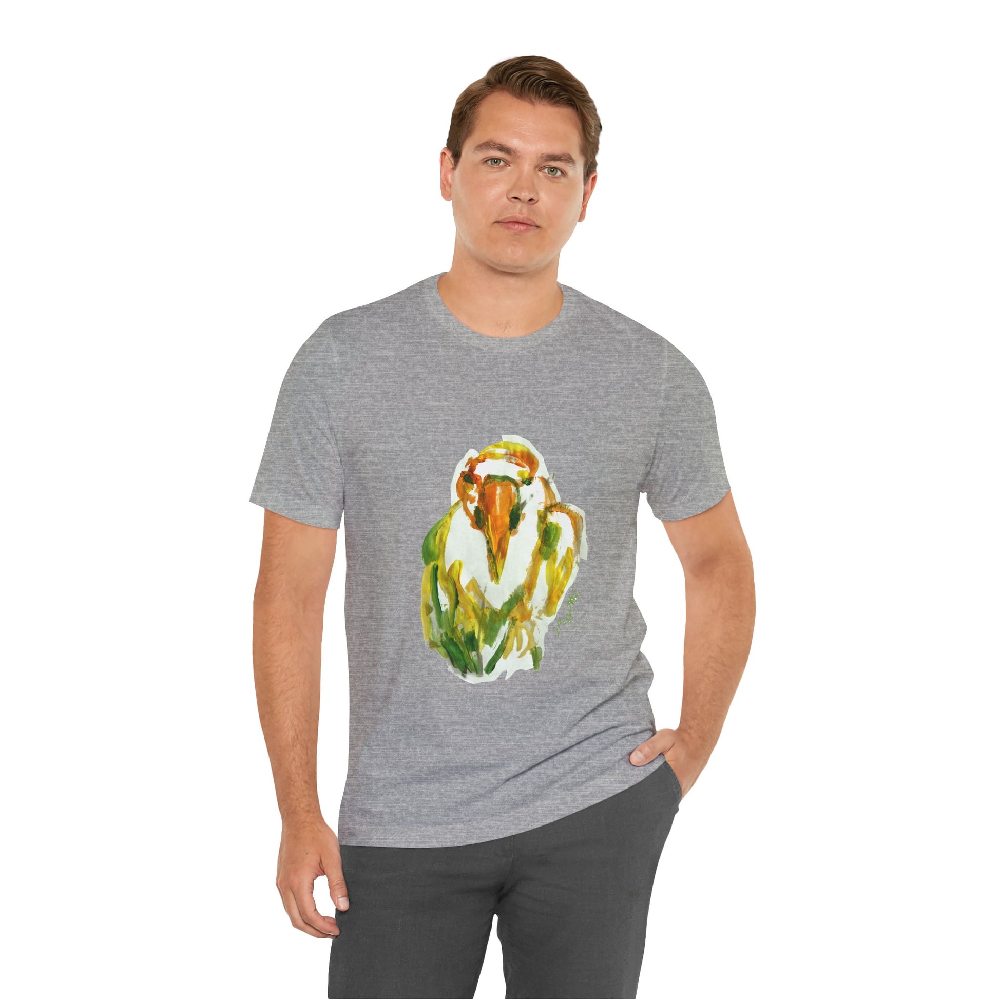 BIRD Watercolor Painting on T Shirt