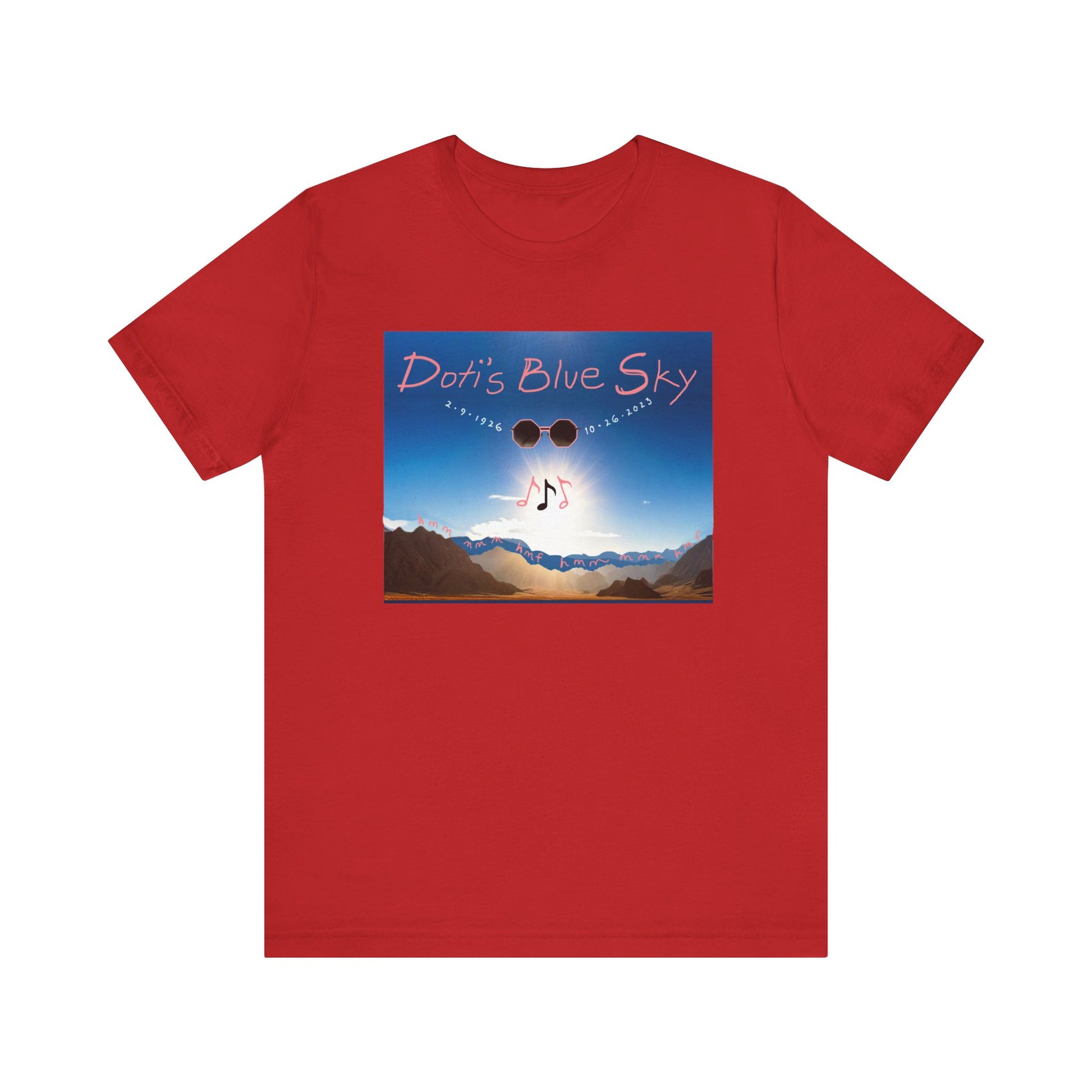 Doti's Blue Sky Commemorative Unisex T Shirt