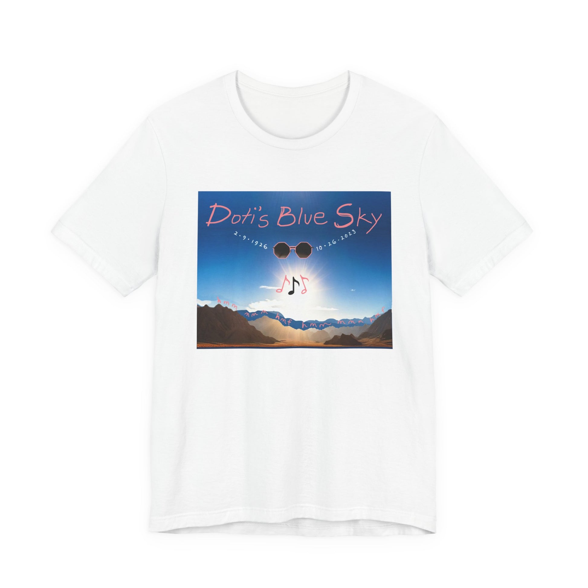 Doti's Blue Sky Commemorative Unisex T Shirt