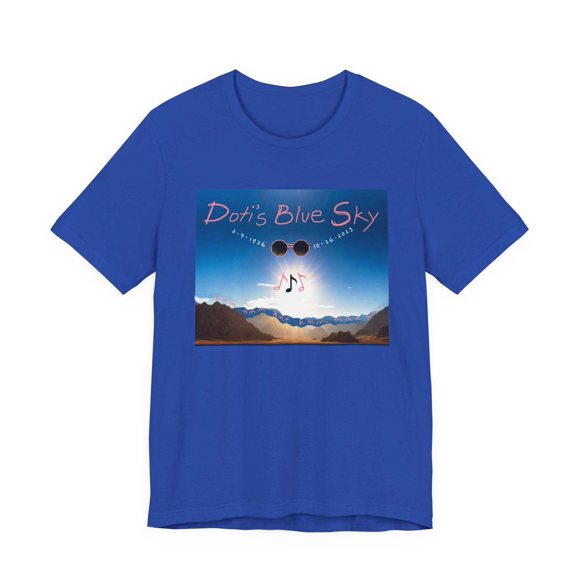Doti's Blue Sky Commemorative Unisex T Shirt