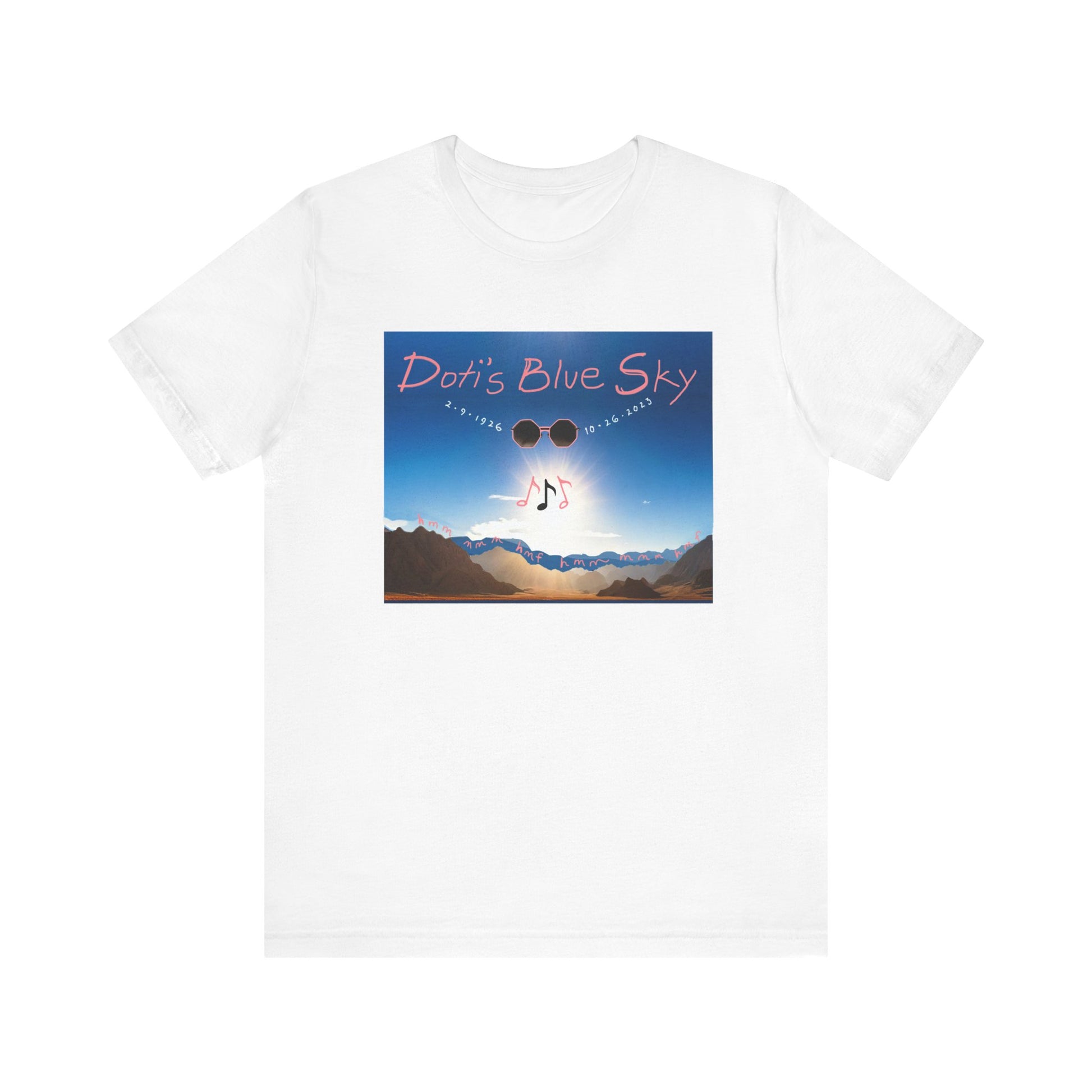 Doti's Blue Sky Commemorative Unisex T Shirt