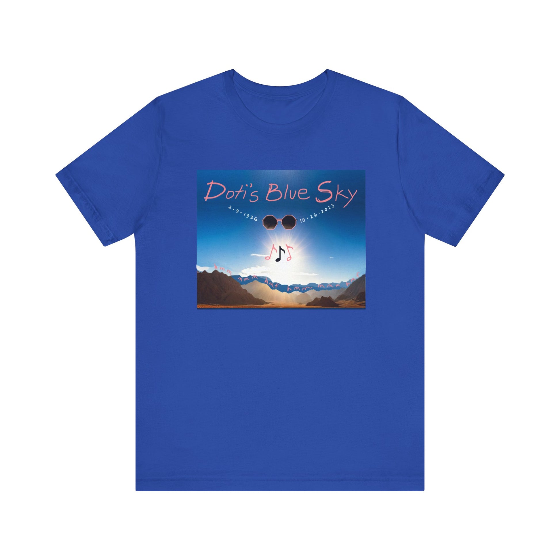 Doti's Blue Sky Commemorative Unisex T Shirt