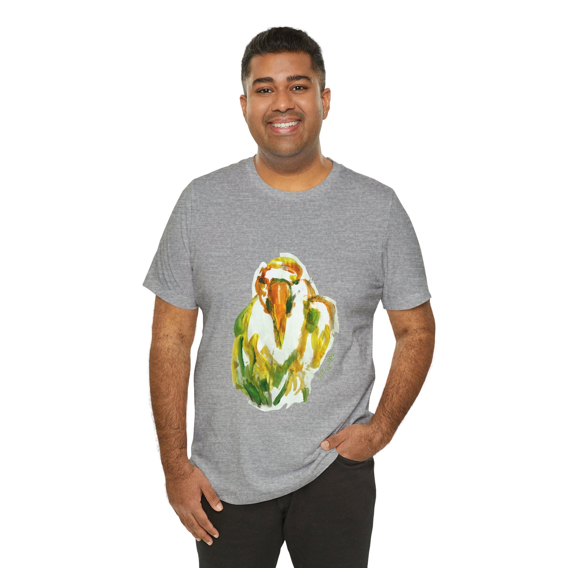 BIRD Watercolor Painting on T Shirt
