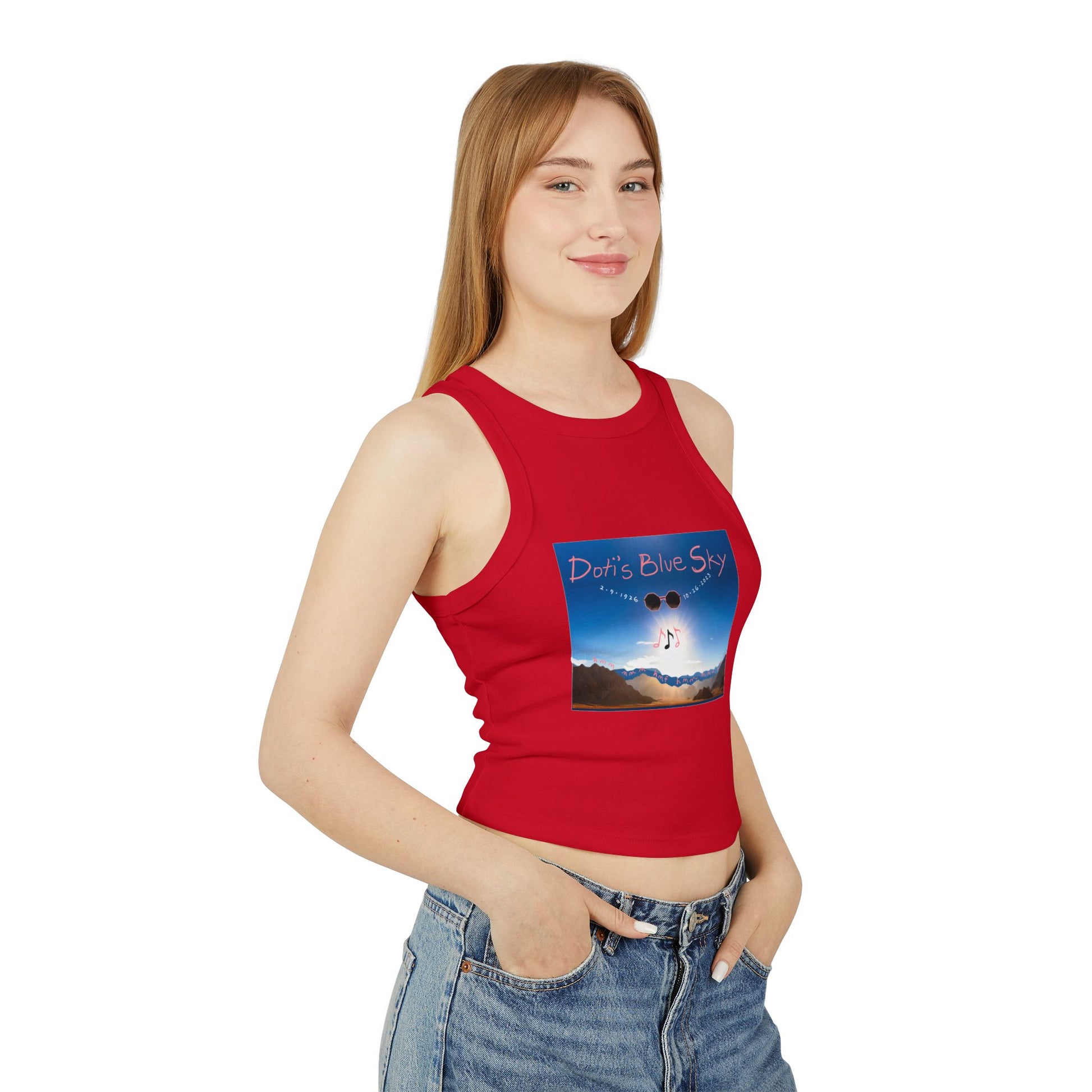 Doti's Blue Sky Racerback Tank Top