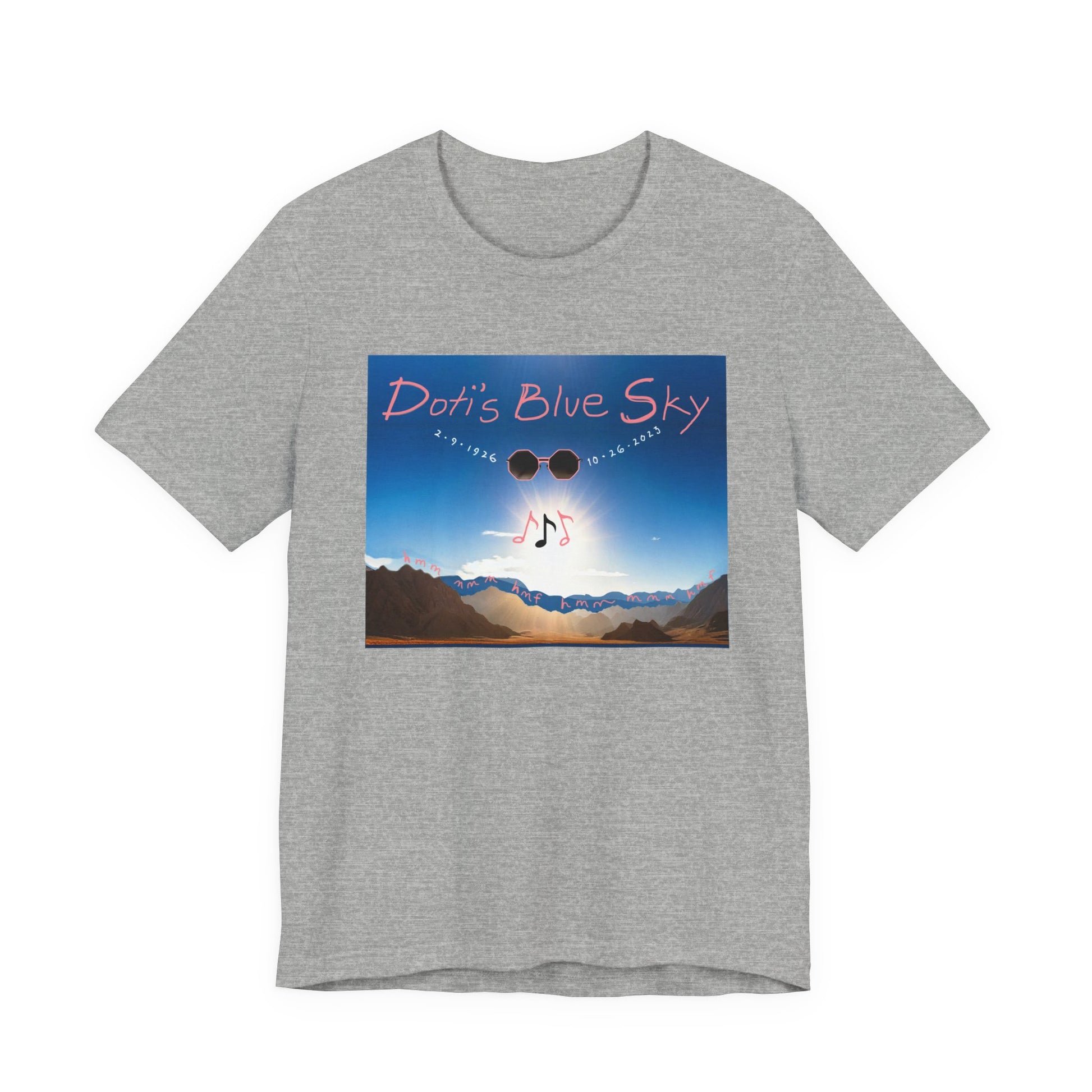 Doti's Blue Sky Commemorative Unisex T Shirt