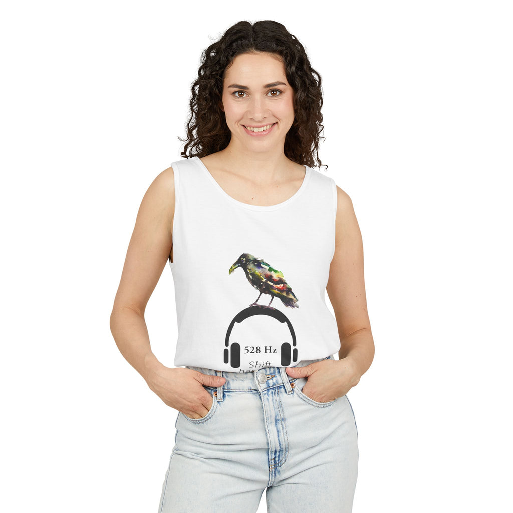 Crow + 528 Hz (Shift happens) Unisex Tank Top