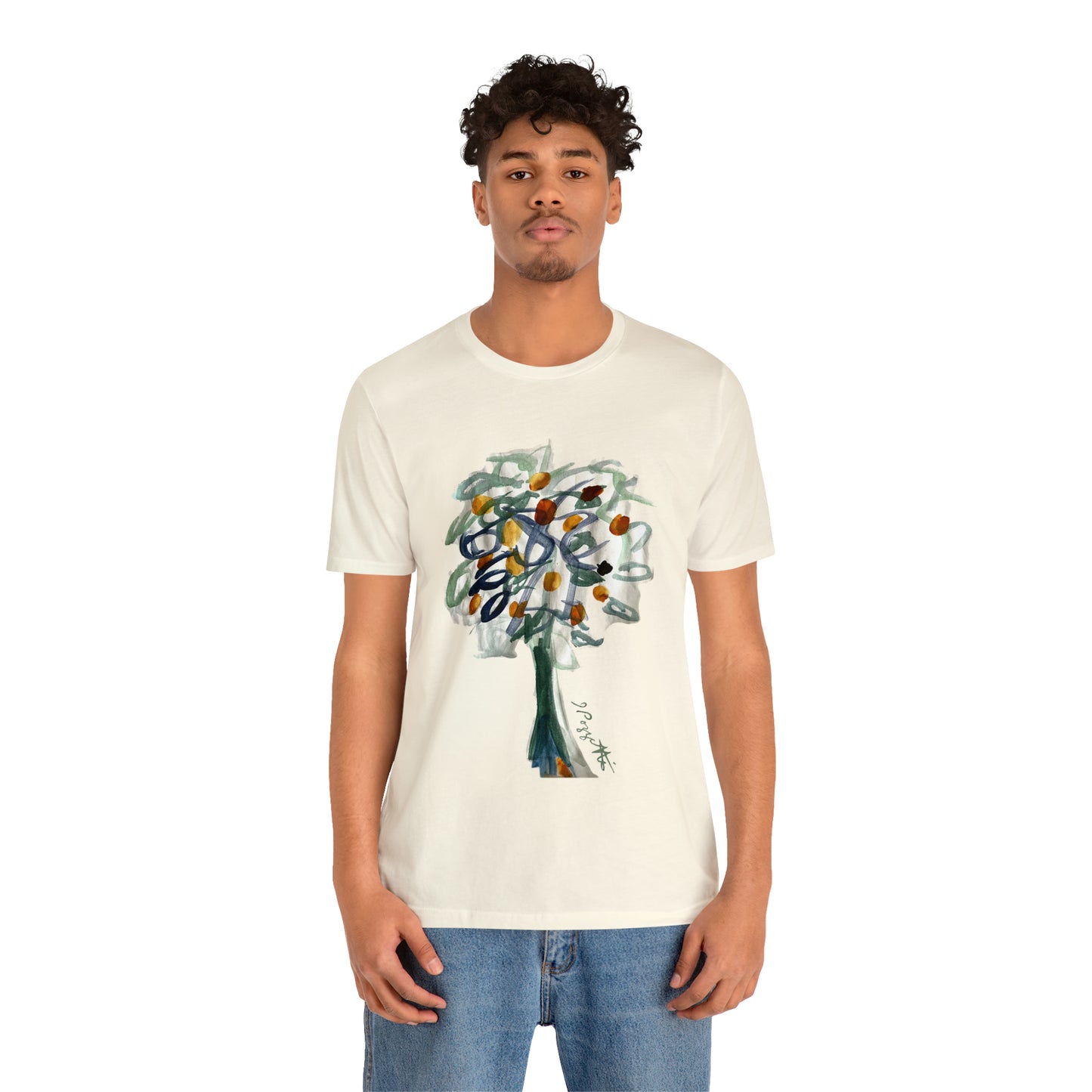 TREE Watercolor Painting on T Shirt