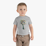 Infant Cotton Jersey Tee with Watercolor TREE