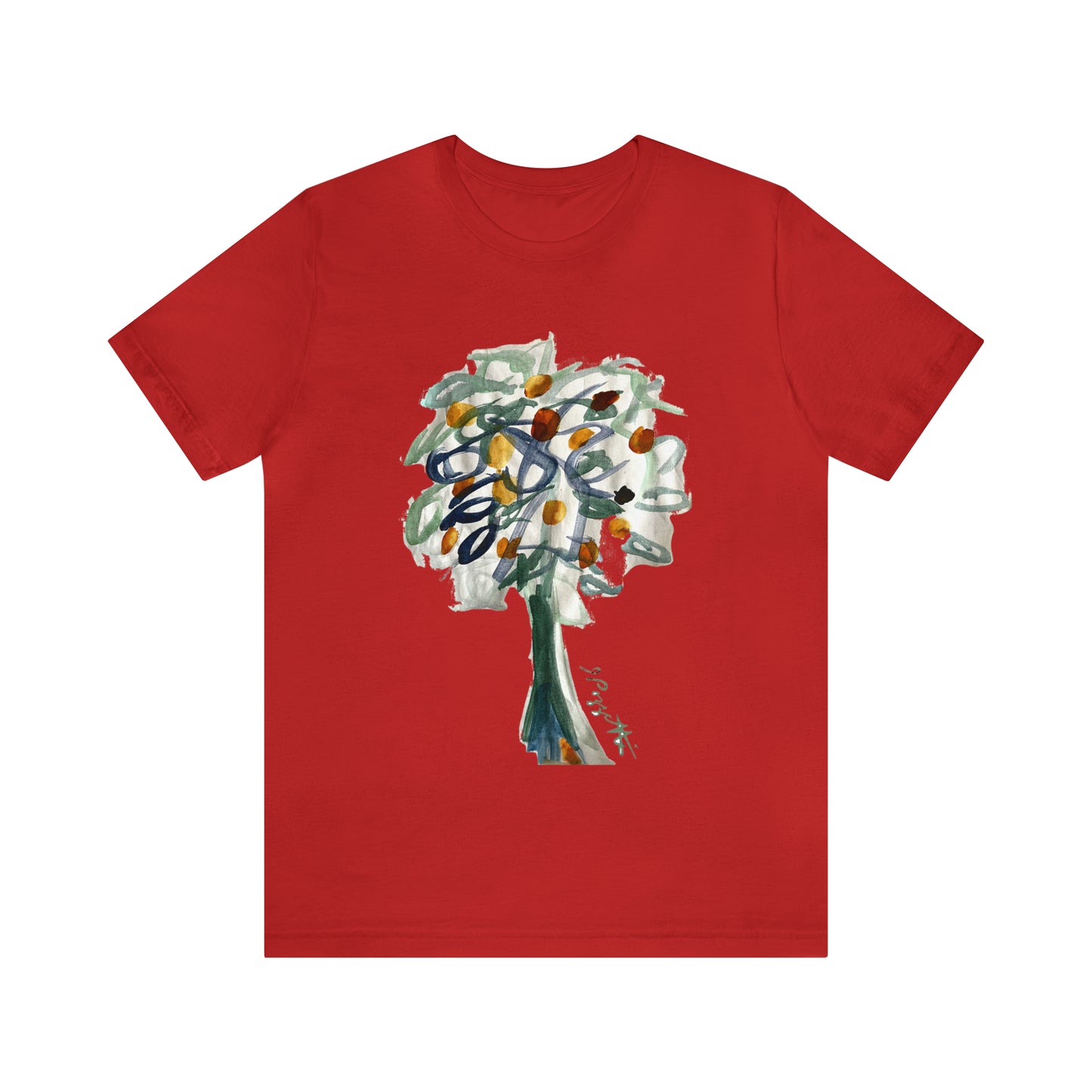 TREE Watercolor Painting on T Shirt