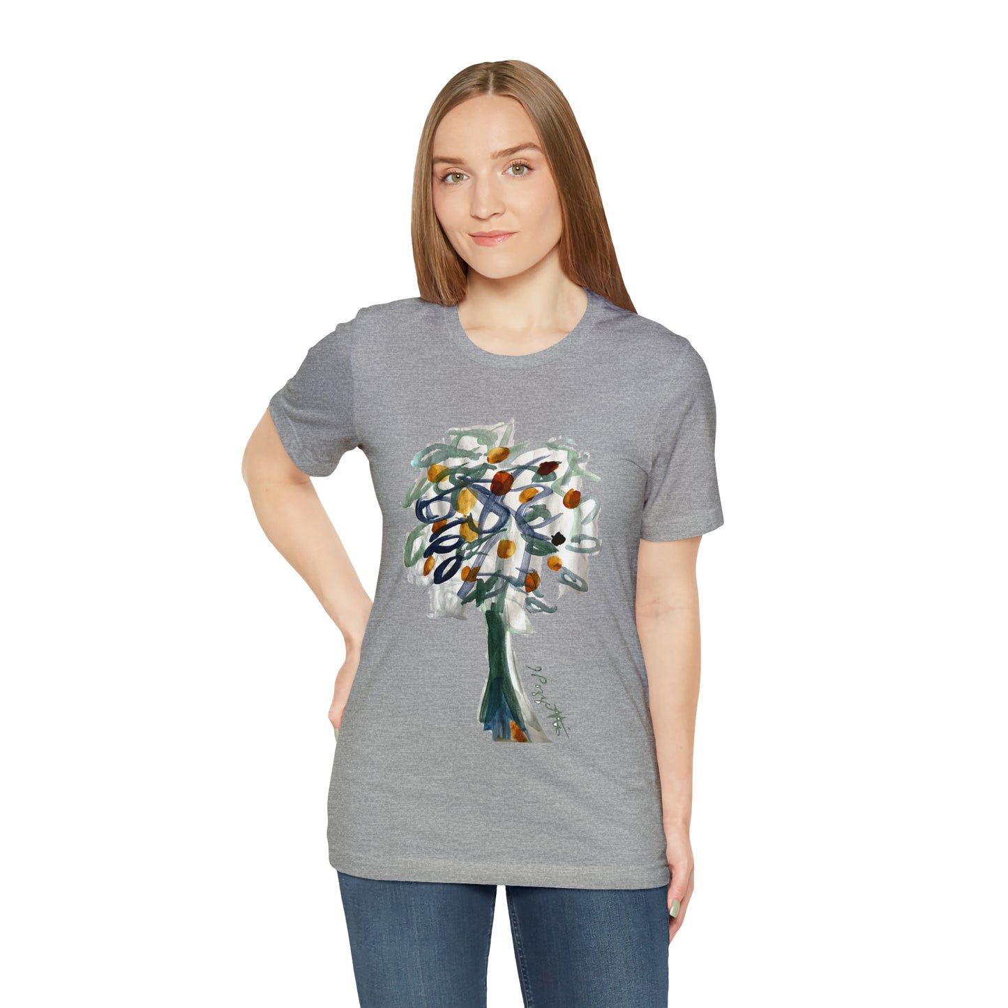 TREE Watercolor Painting on T Shirt