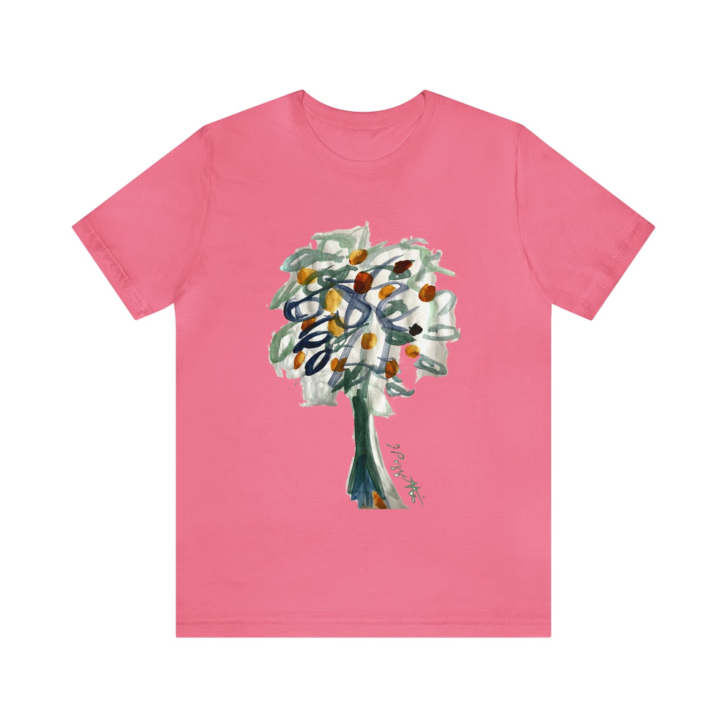 TREE Watercolor Painting on T Shirt