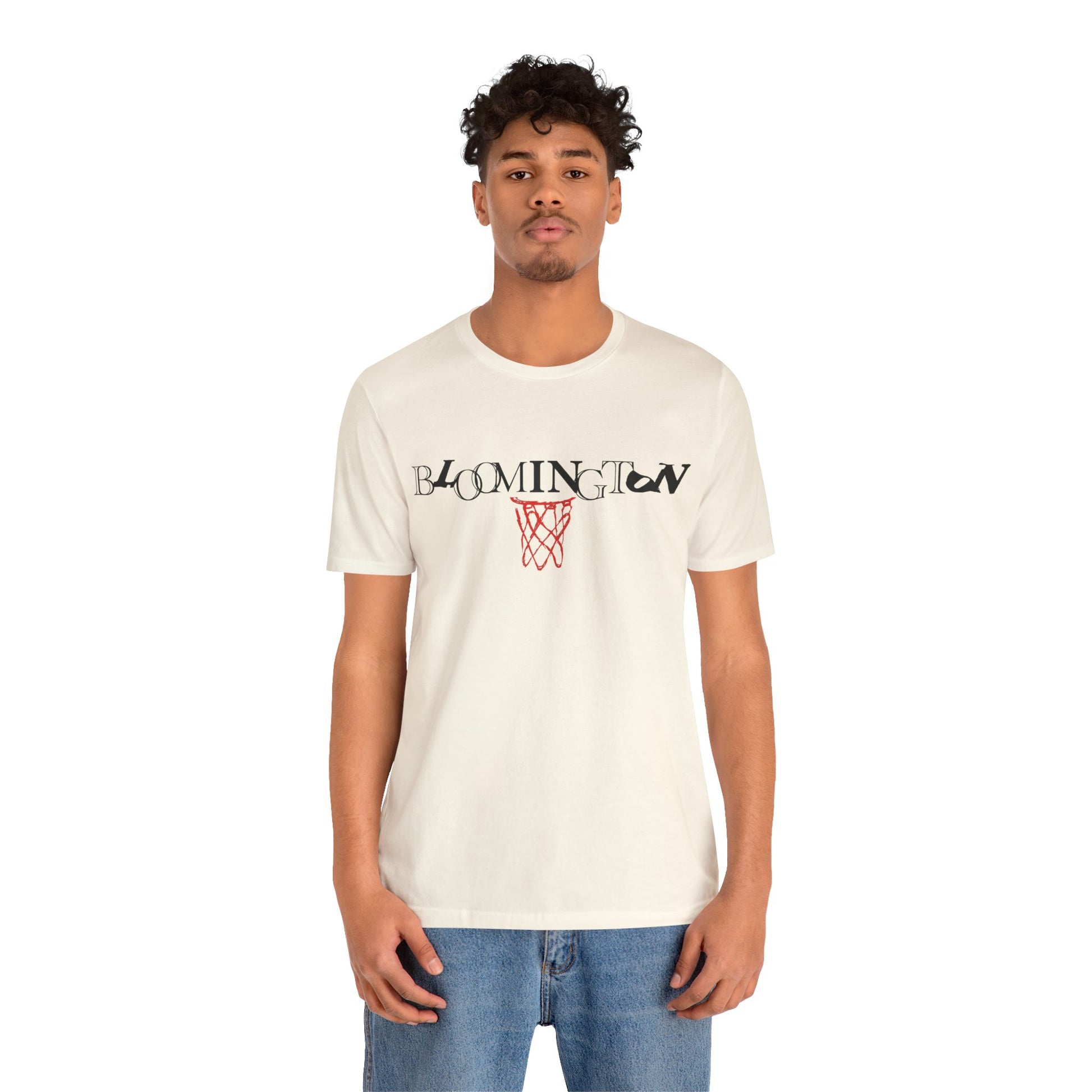 Bloomington Type with Basketball Net Tee