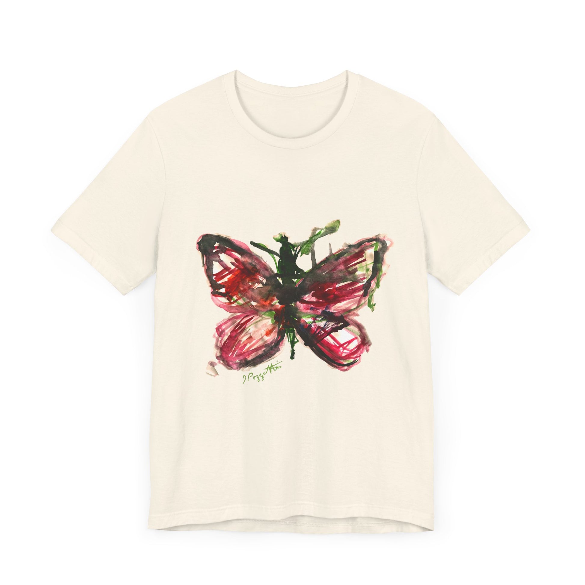 BUTTERFLY Watercolor Painting on T Shirt