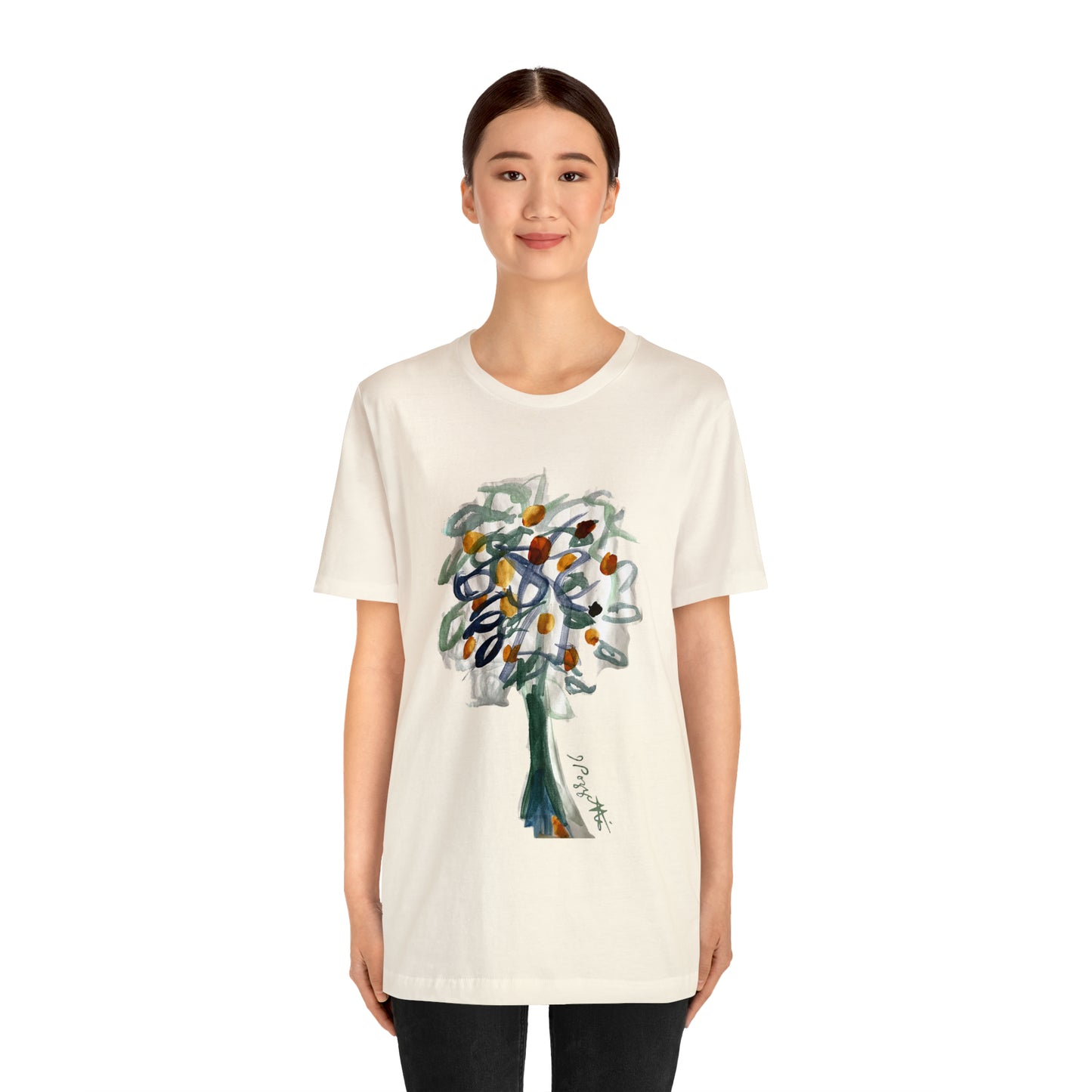 TREE Watercolor Painting on T Shirt