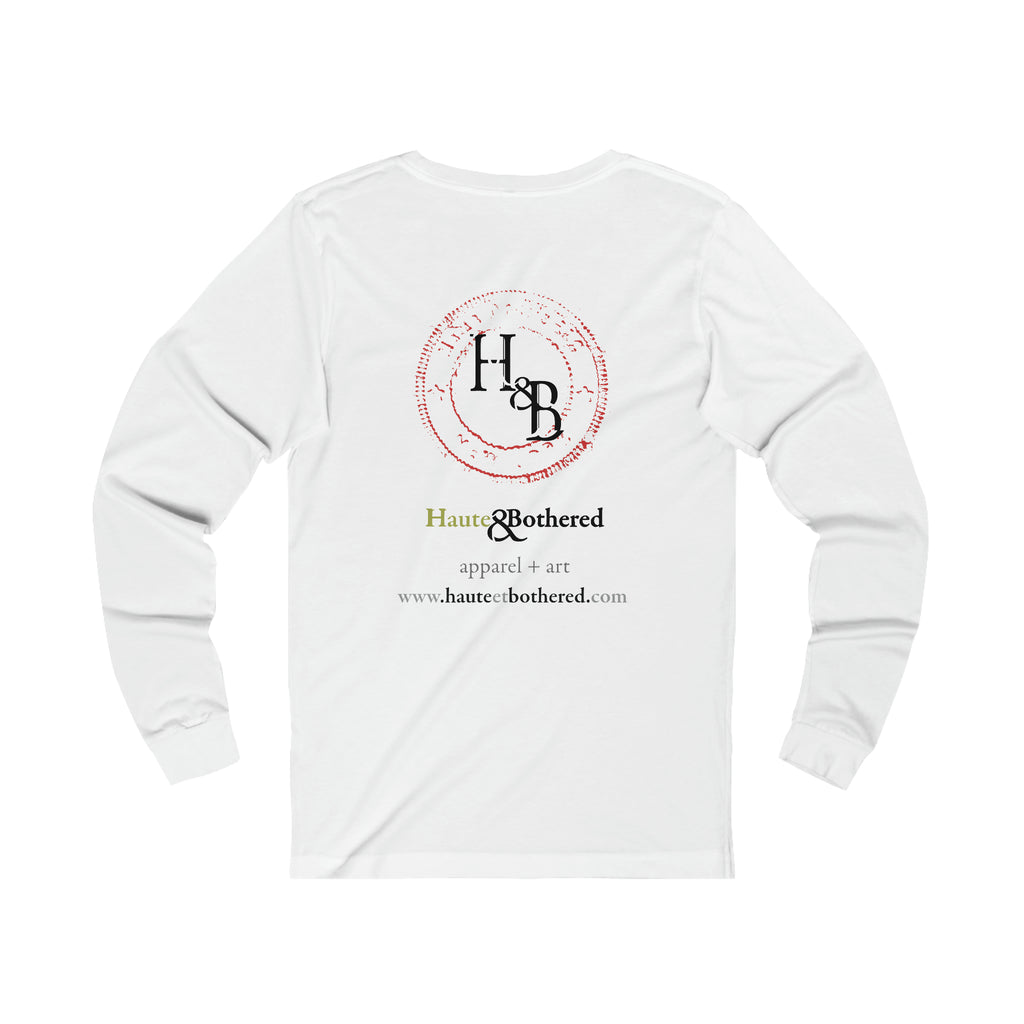 Love Bloomington (Red & Black) on Long Sleeve Unisex Jersey Tee