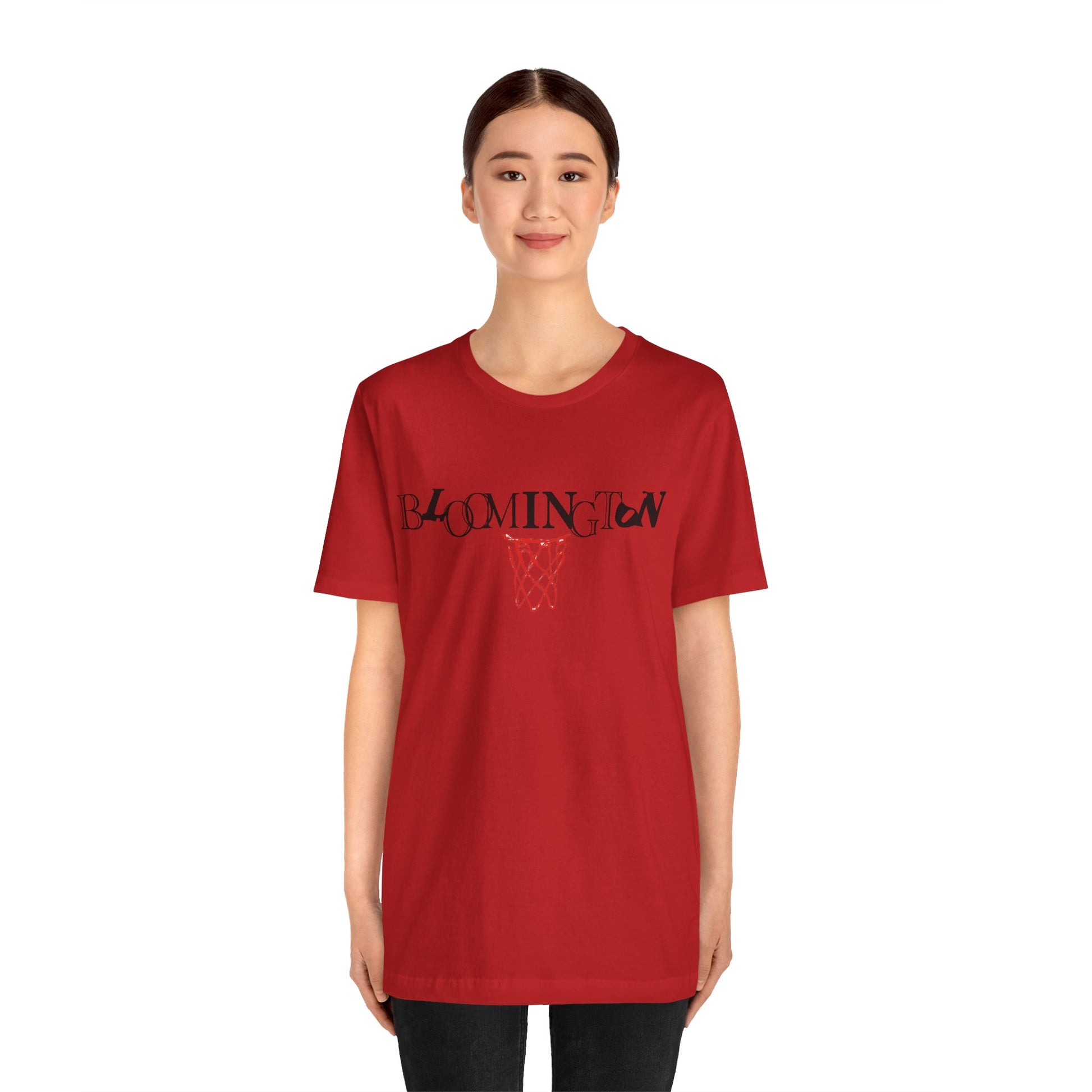 Bloomington Type with Basketball Net Tee