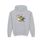 Watercolor FISH on Youth Heavy Blend Hooded Sweatshirt