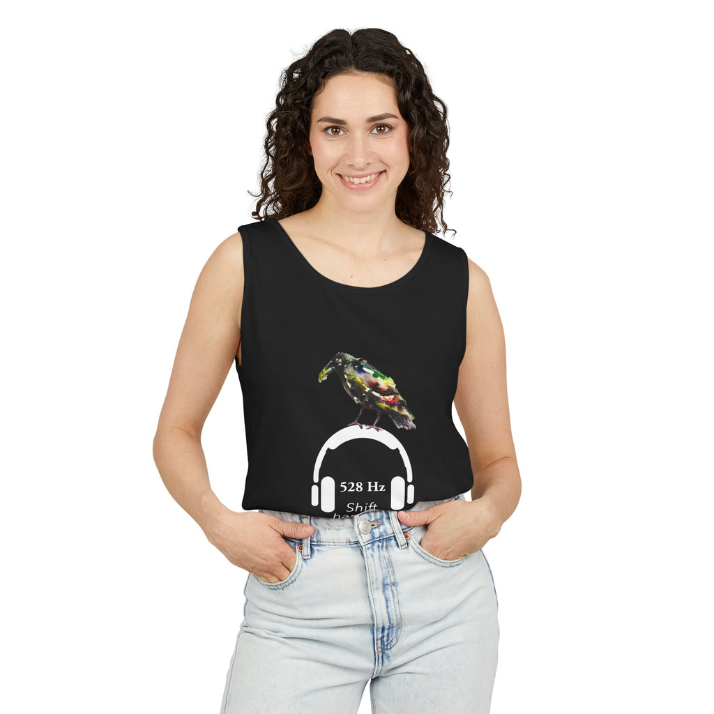 Crow + 528 Hz (Shift happens) Unisex Tank Top