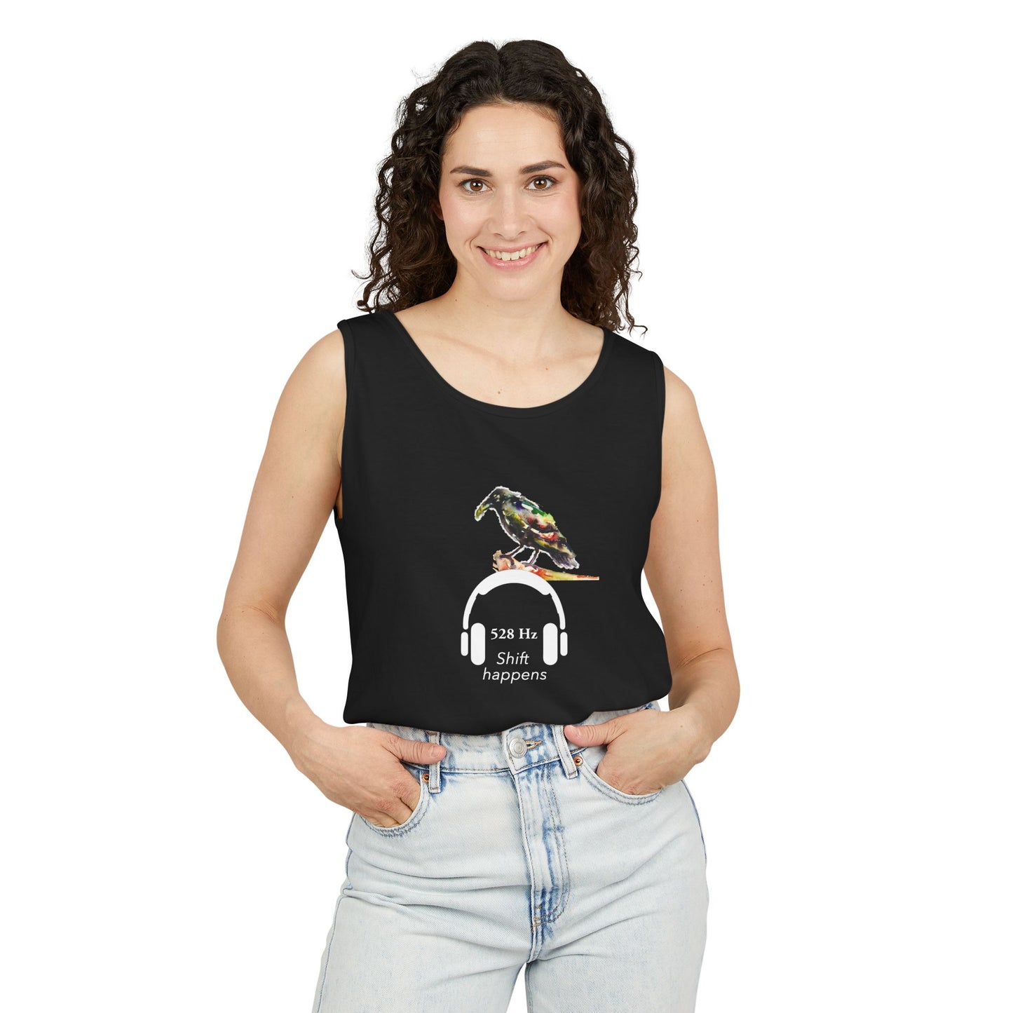 Crow + 528 Hz (Shift happens) Unisex Tank Top