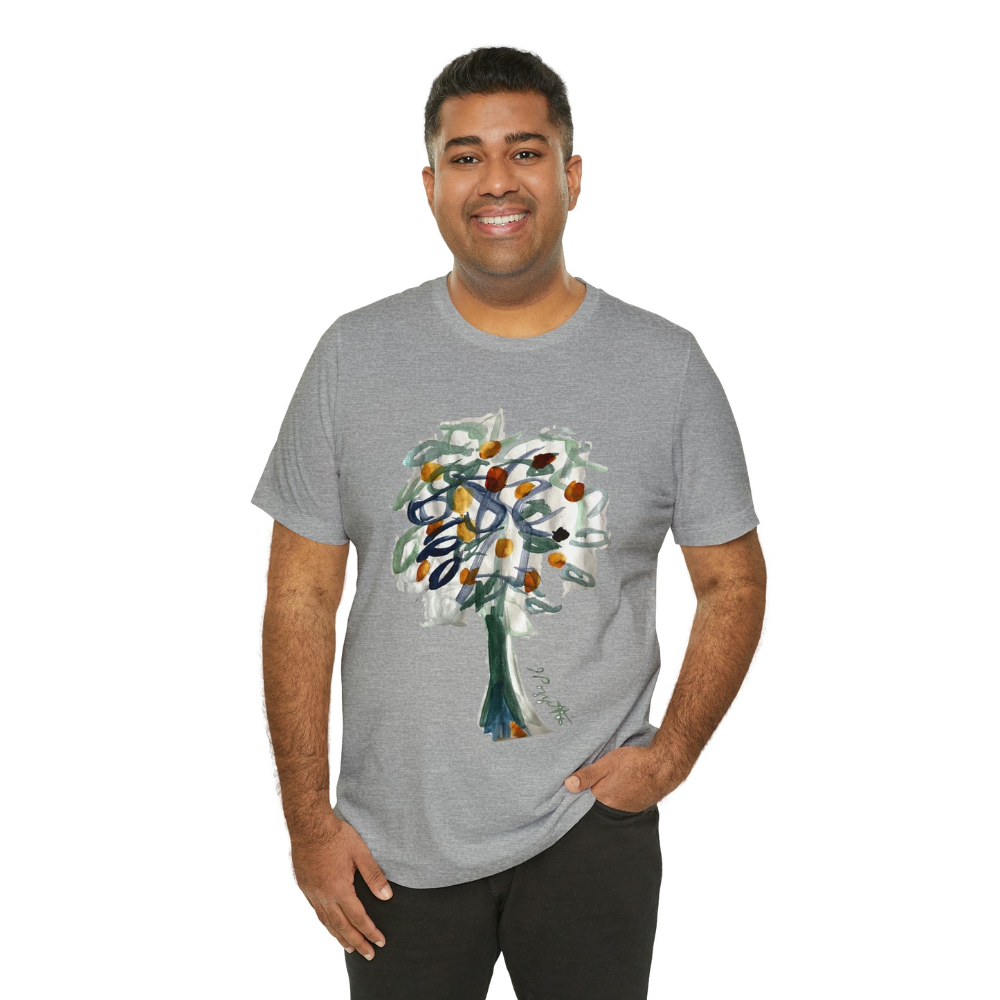 TREE Watercolor Painting on T Shirt