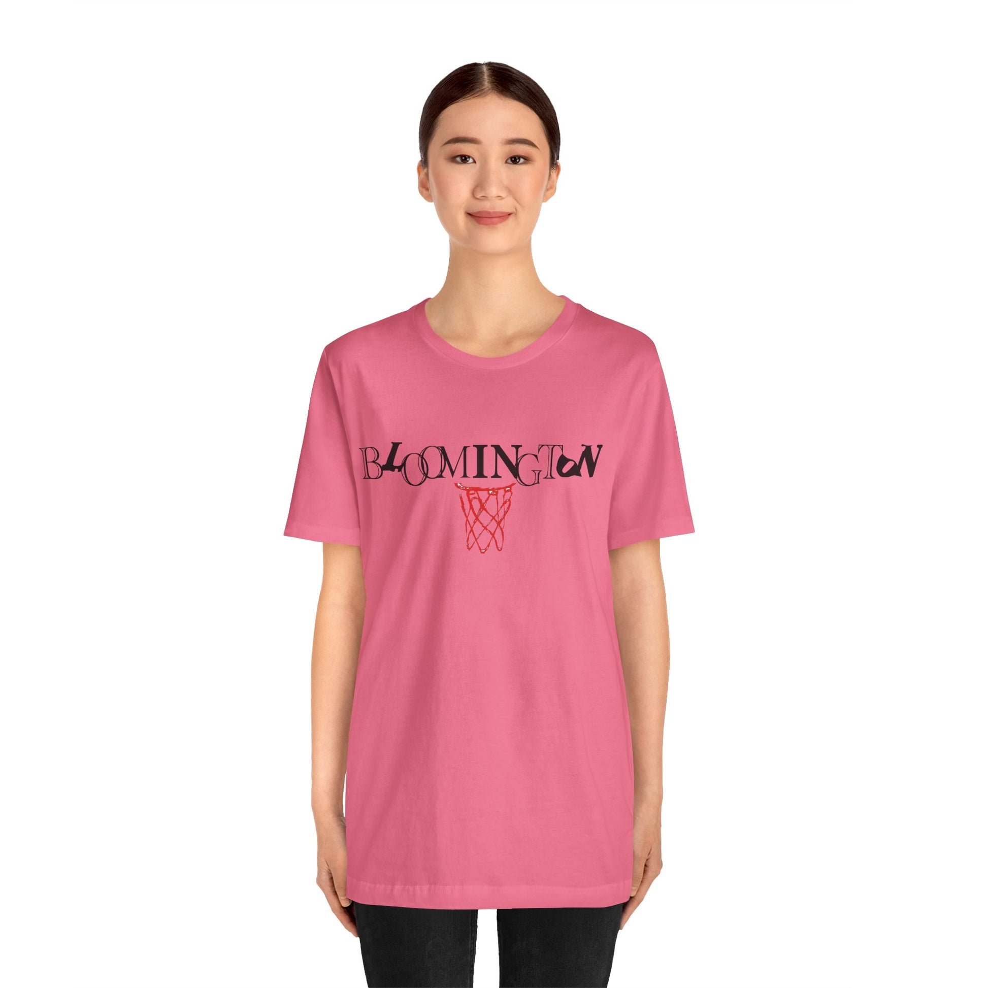 Bloomington Type with Basketball Net Tee