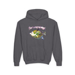 Watercolor FISH on Youth Heavy Blend Hooded Sweatshirt