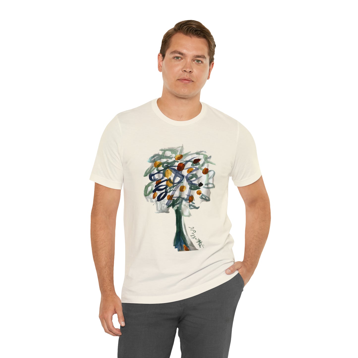 TREE Watercolor Painting on T Shirt