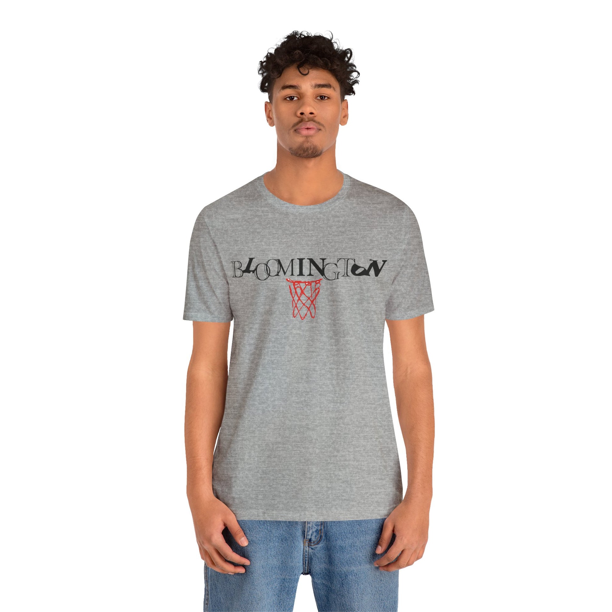 Bloomington Type with Basketball Net Tee