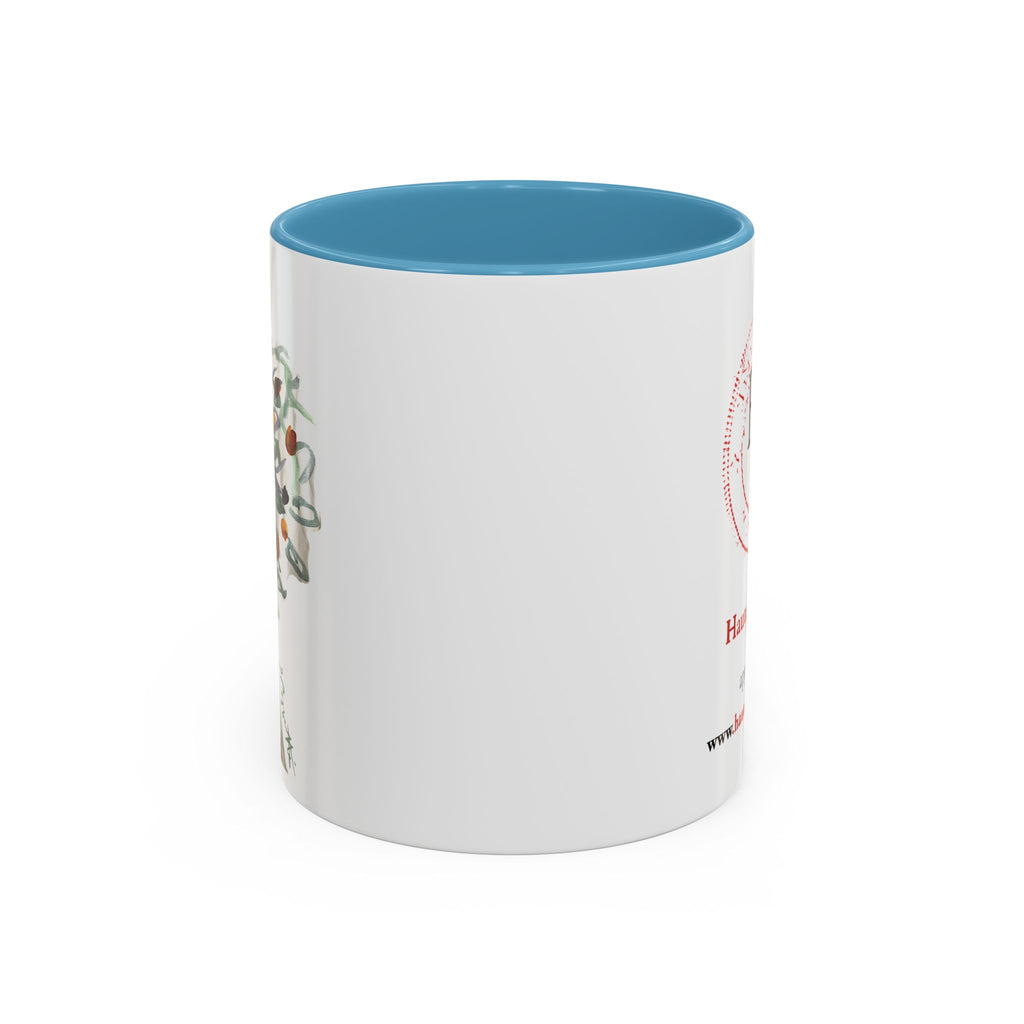 Accent Coffee Mug (11, 15oz) with Watercolor TREE Design