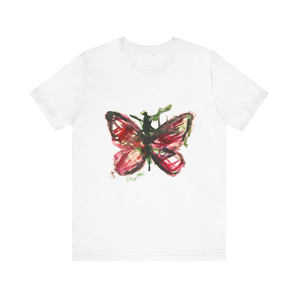 BUTTERFLY Watercolor Painting on T Shirt
