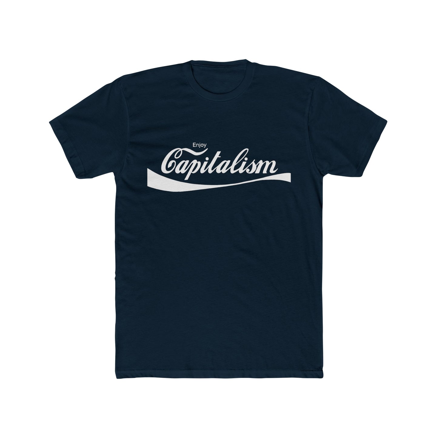 ENOY CAPITALISM Men's Cotton Crew Tee