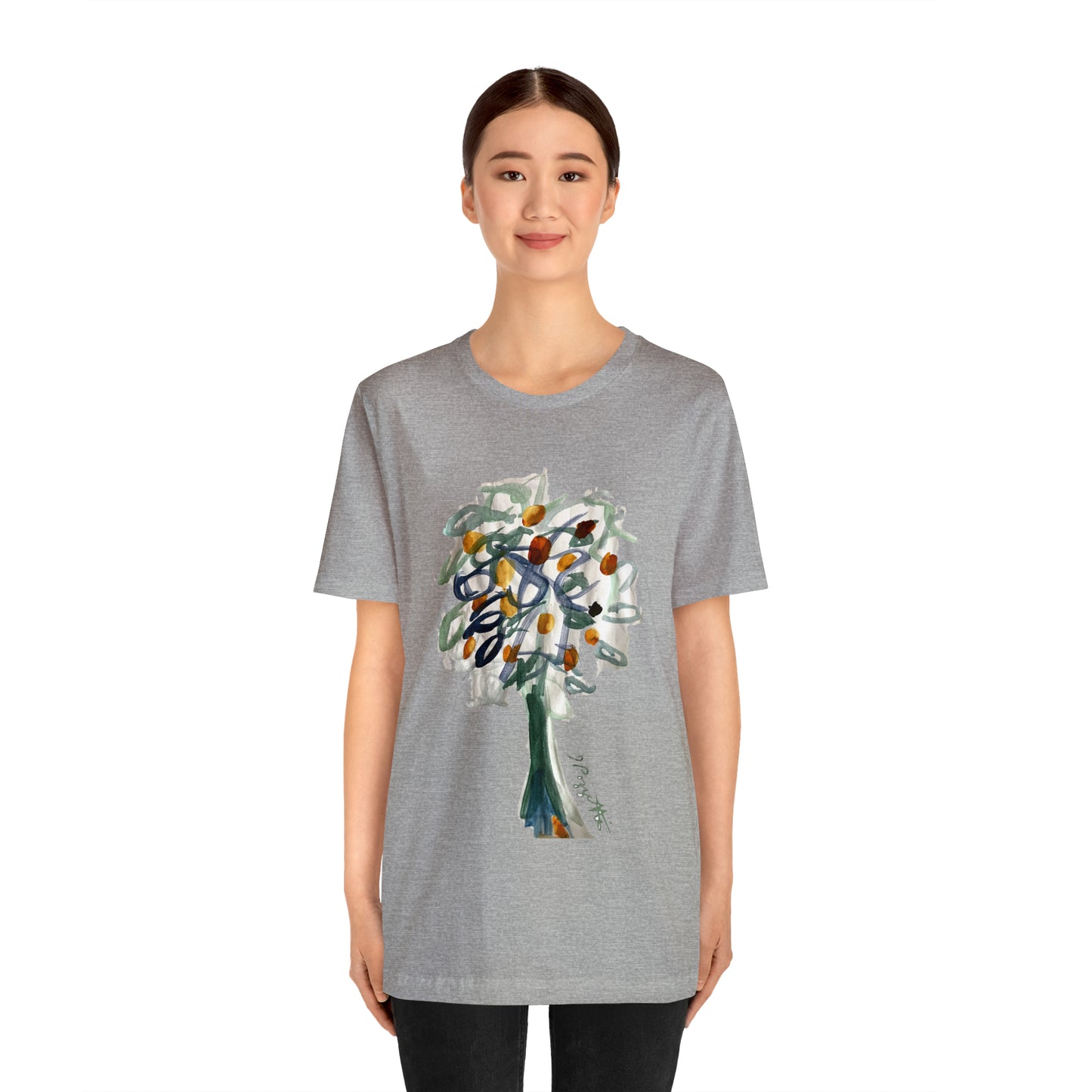 TREE Watercolor Painting on T Shirt