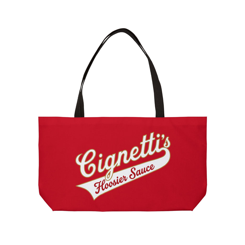 "Cignetti's Hoosier Sauce" Weekender Tote Bag