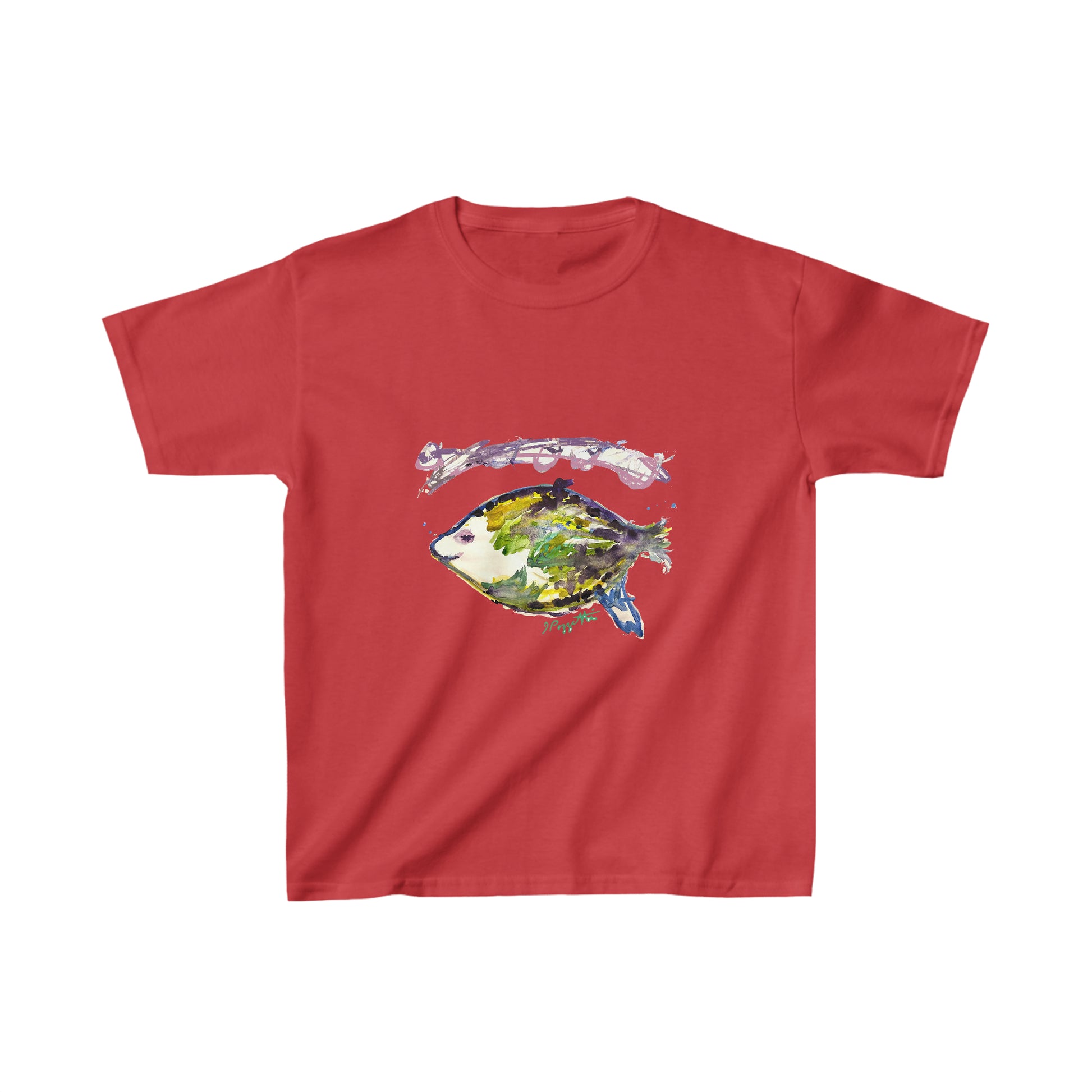 Watercolor Style Fish Youth Tee