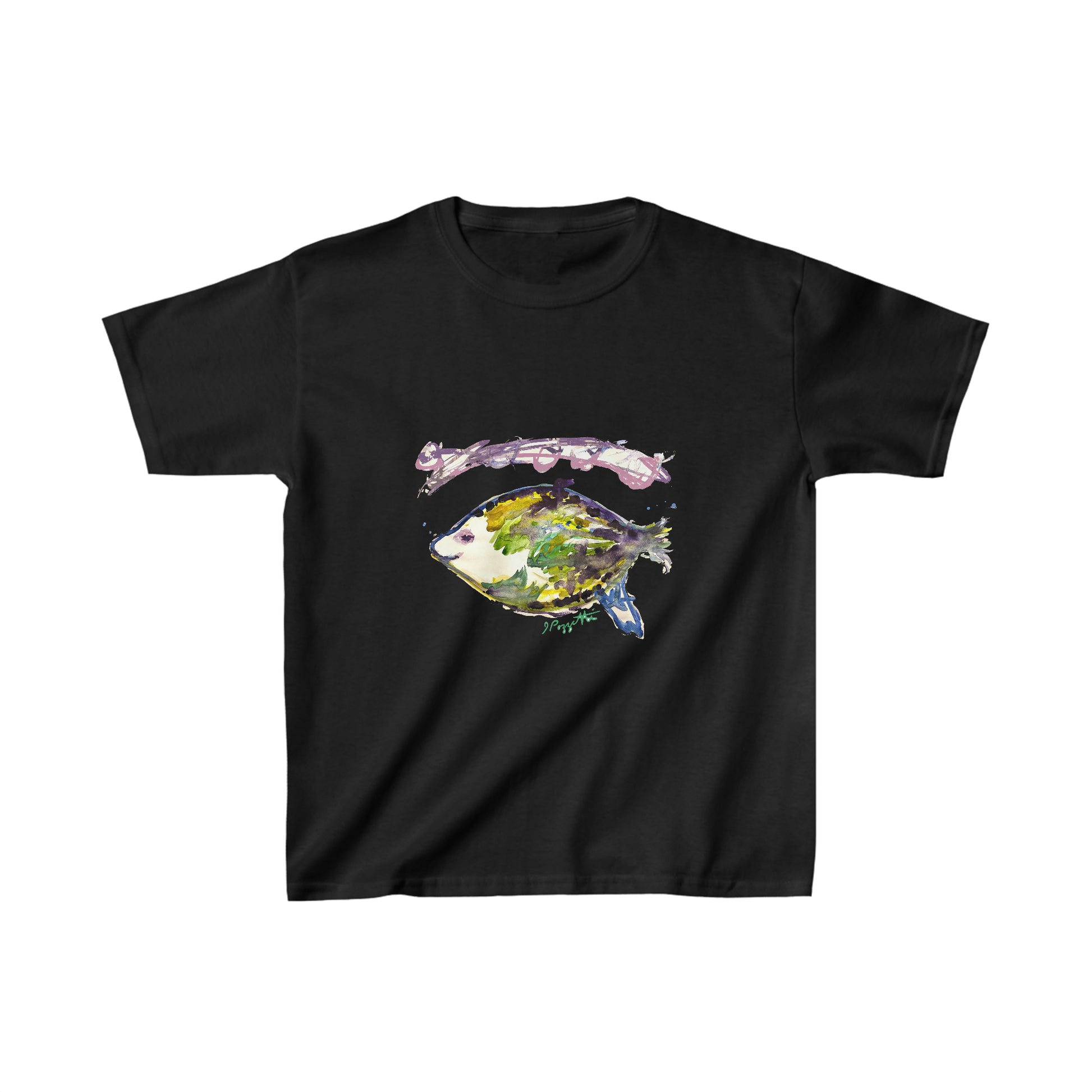 Watercolor Style Fish Youth Tee