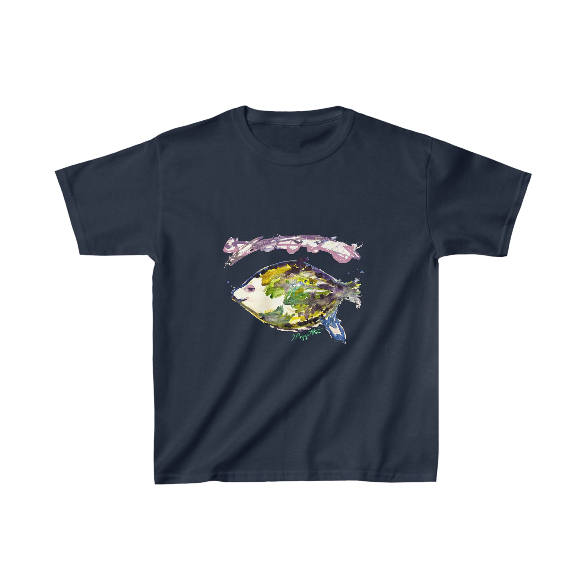 Watercolor Style Fish Youth Tee