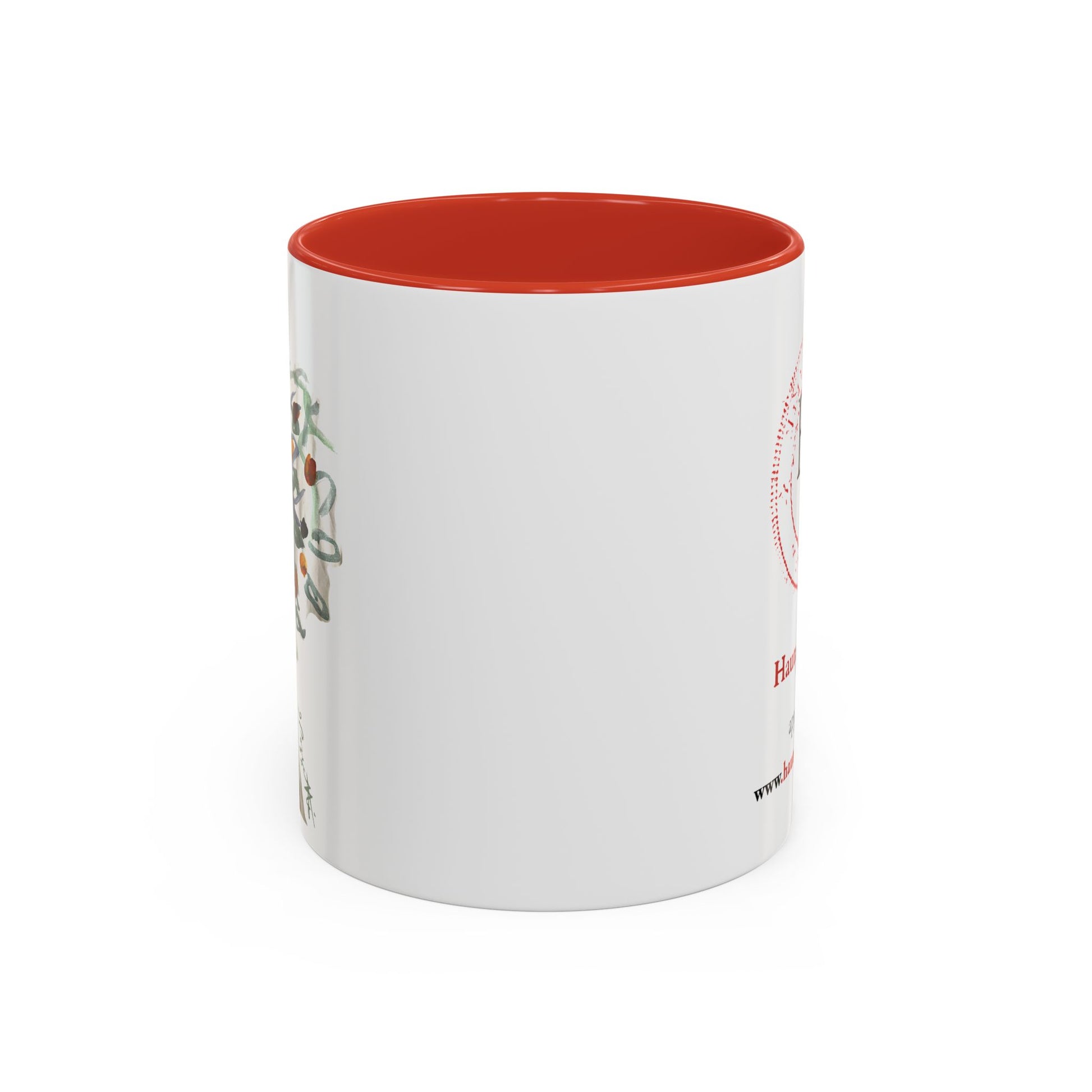 Accent Coffee Mug (11, 15oz) with Watercolor TREE Design