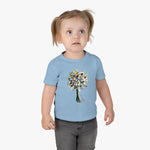 Infant Cotton Jersey Tee with Watercolor TREE