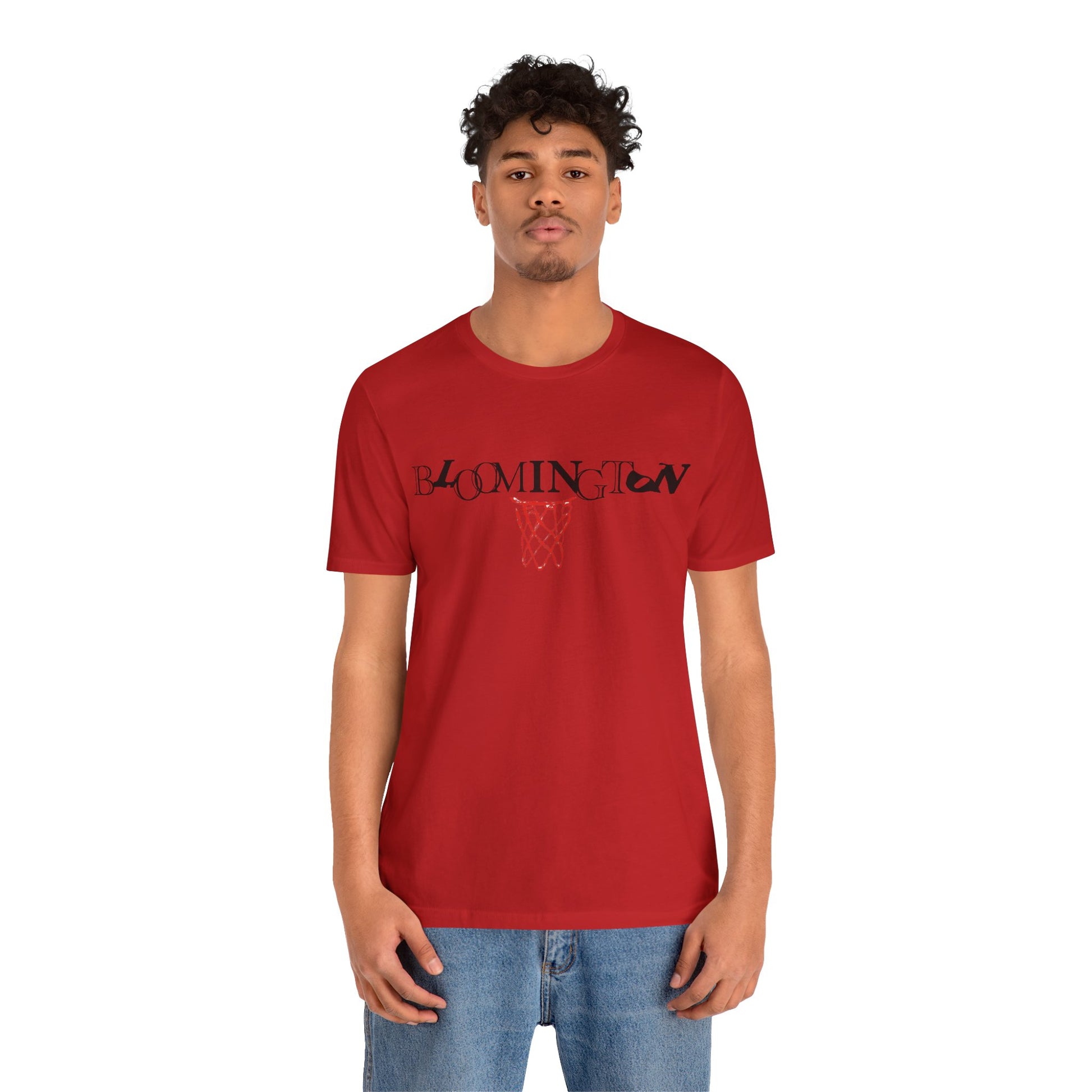 Bloomington Type with Basketball Net Tee