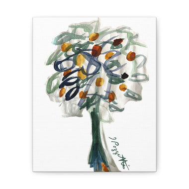 Watercolor Style Tree Canvas Art