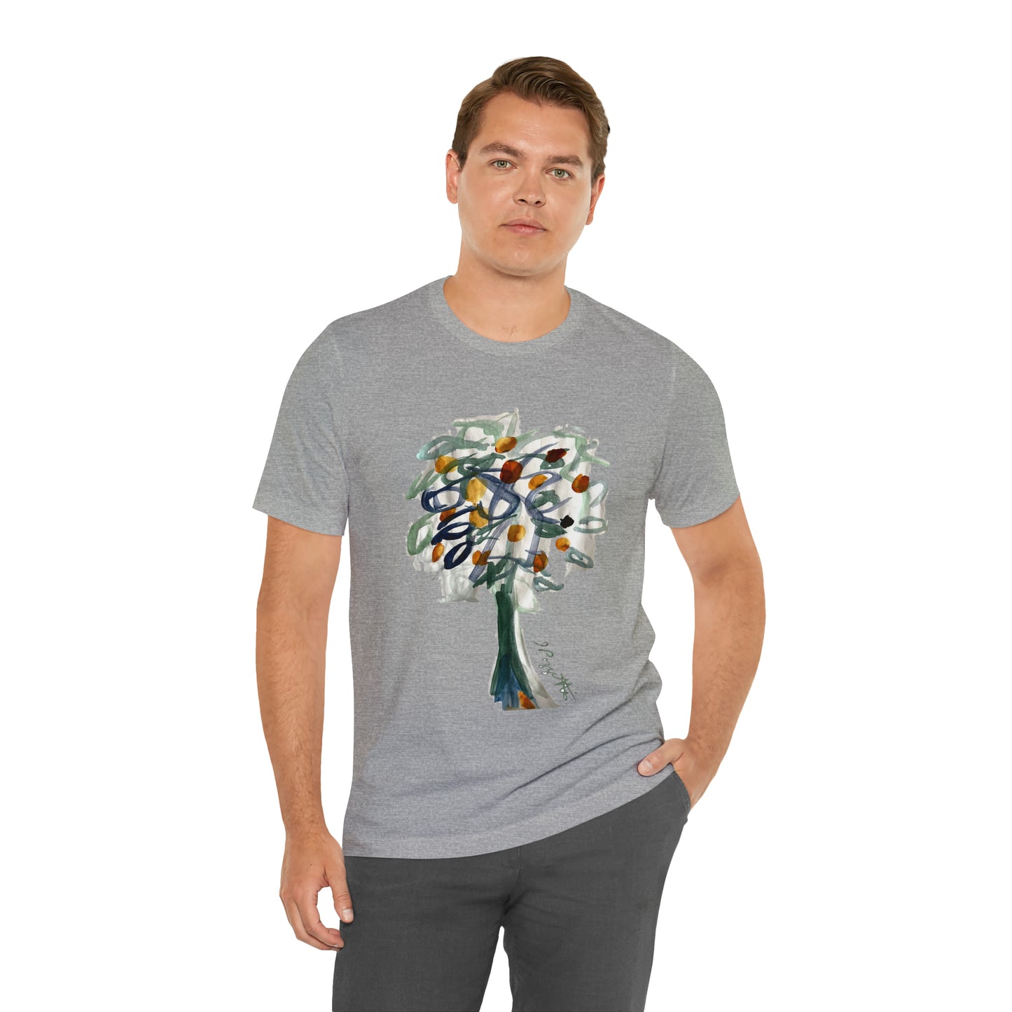 TREE Watercolor Painting on T Shirt