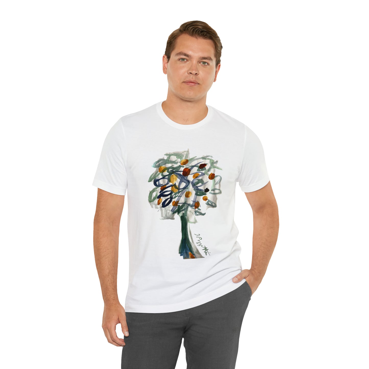 TREE Watercolor Painting on T Shirt