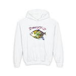 Watercolor FISH on Youth Heavy Blend Hooded Sweatshirt