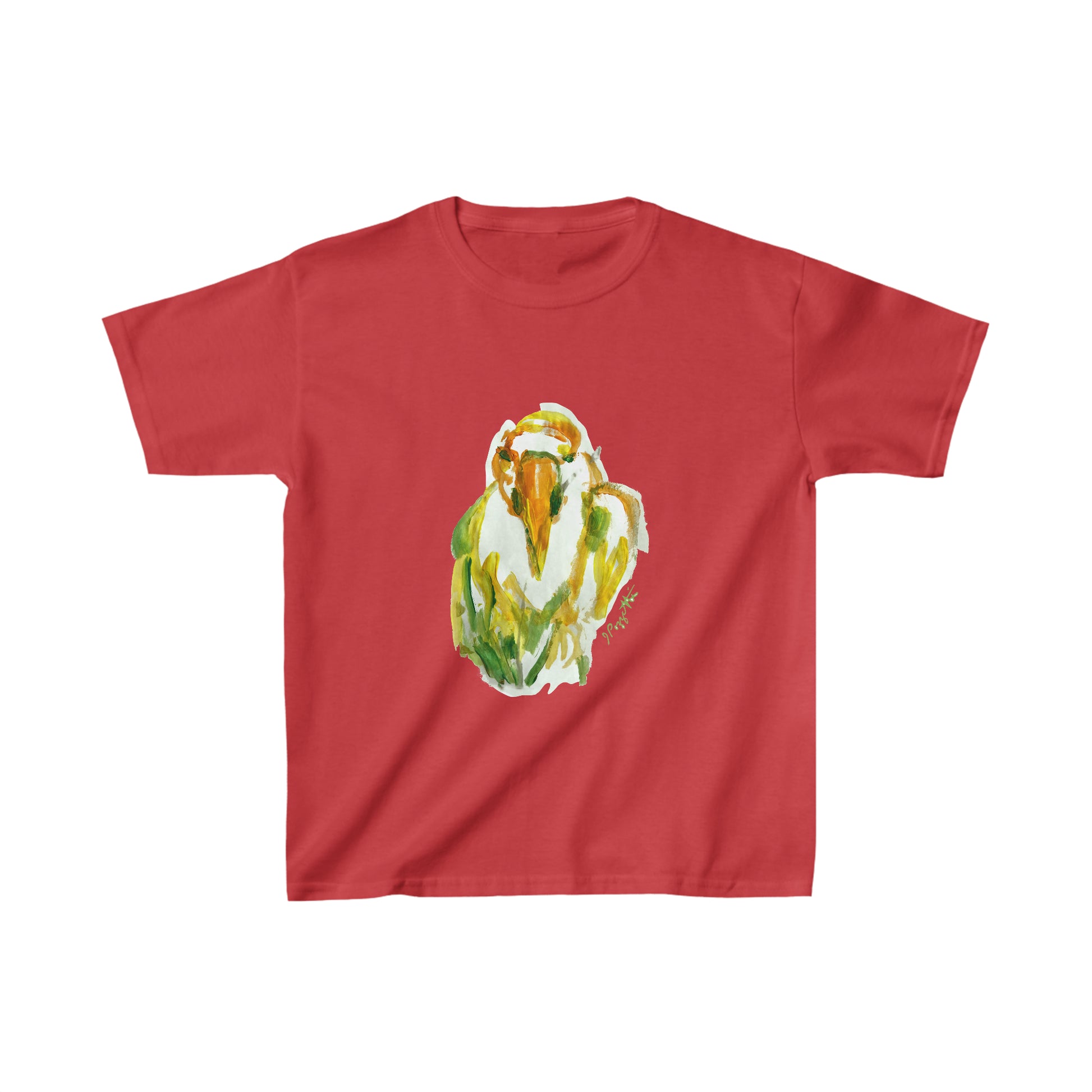 Watercolor Style Bird Youth Tee