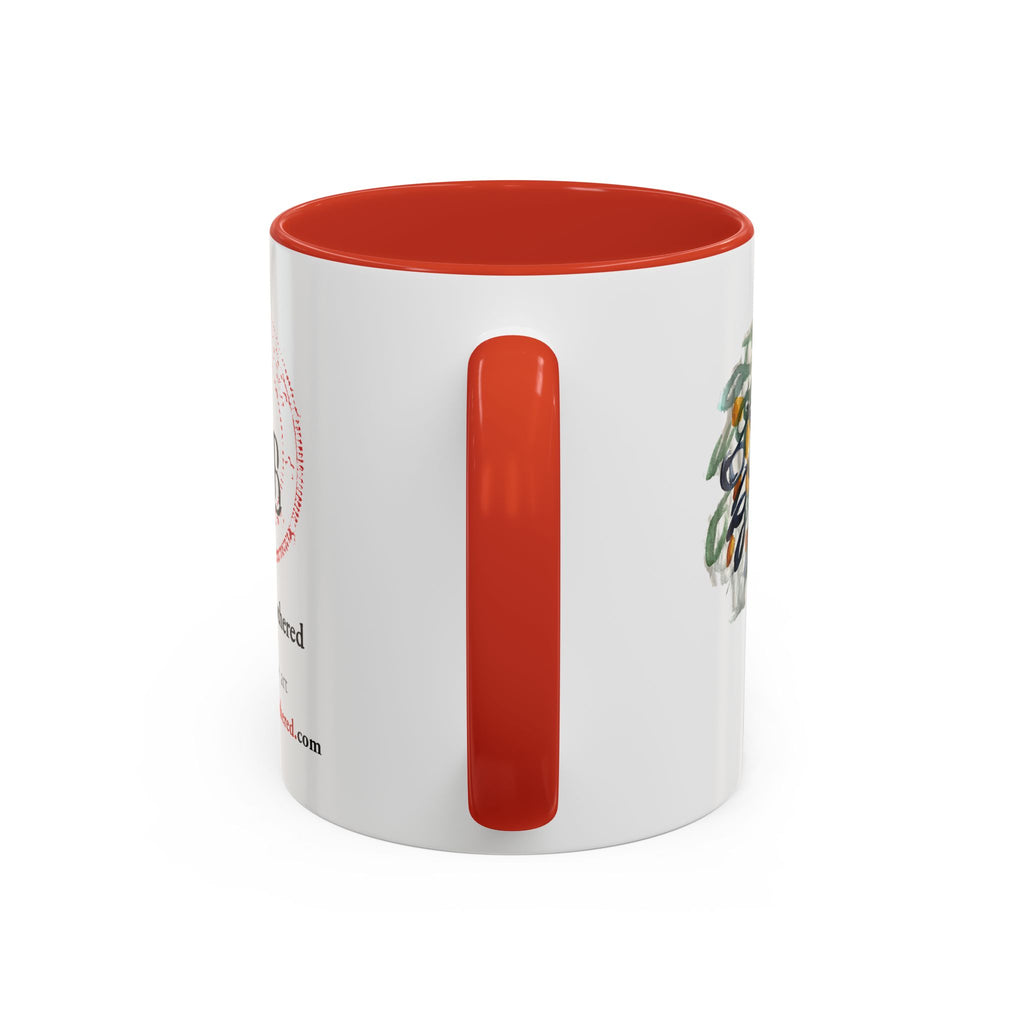 Accent Coffee Mug (11, 15oz) with Watercolor TREE Design