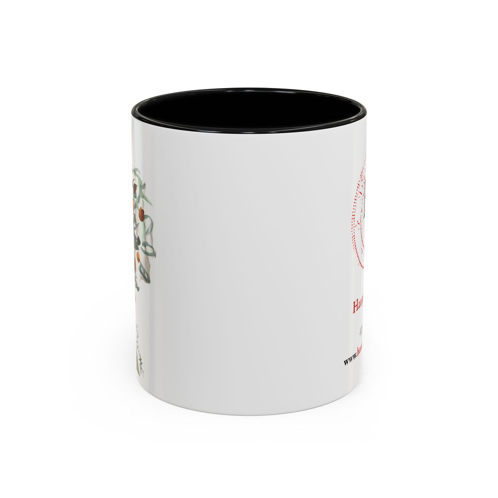 Accent Coffee Mug (11, 15oz) with Watercolor TREE Design